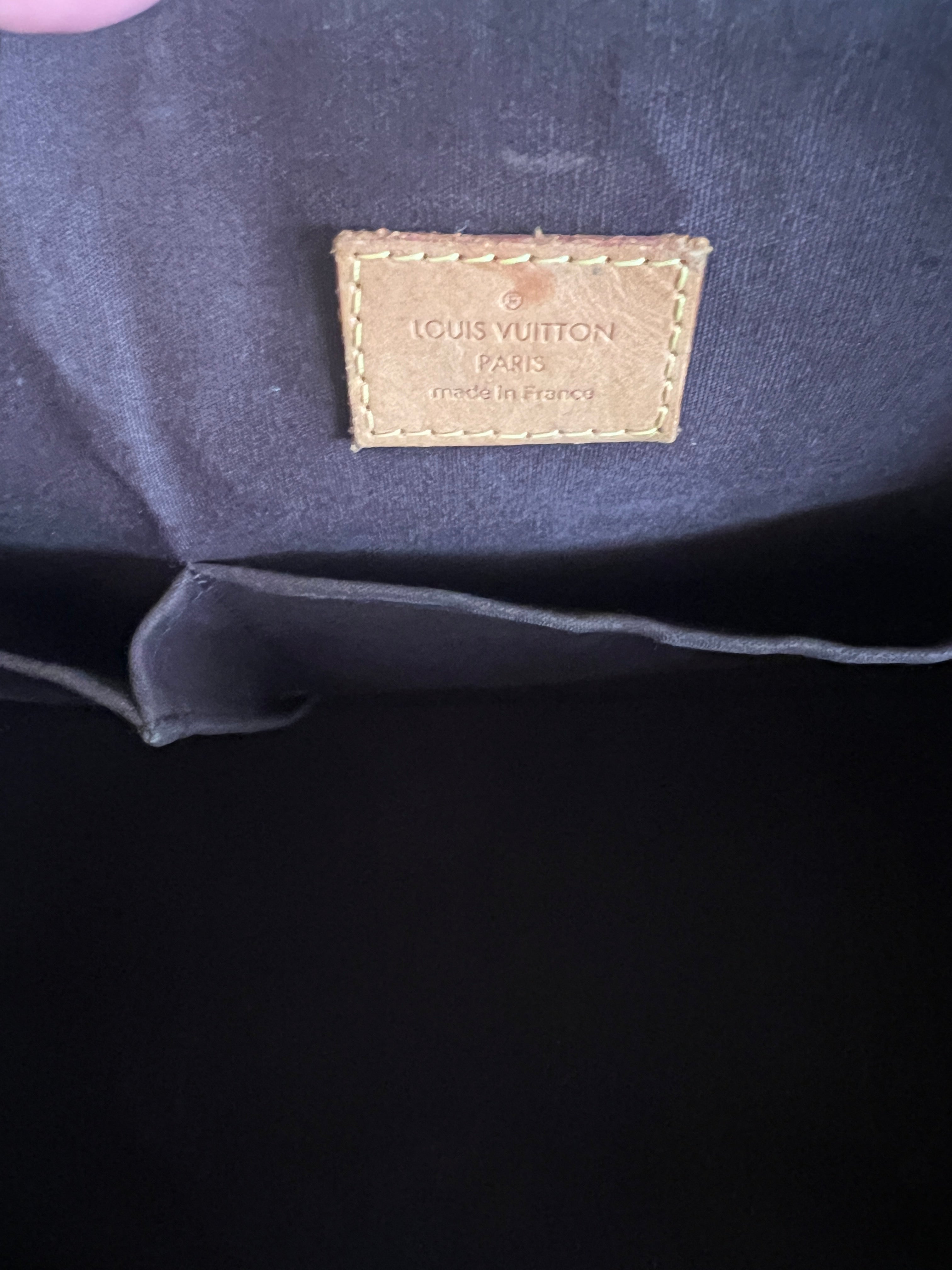 Louis Vuitton Alma GM Monogram Vernis in Amarante