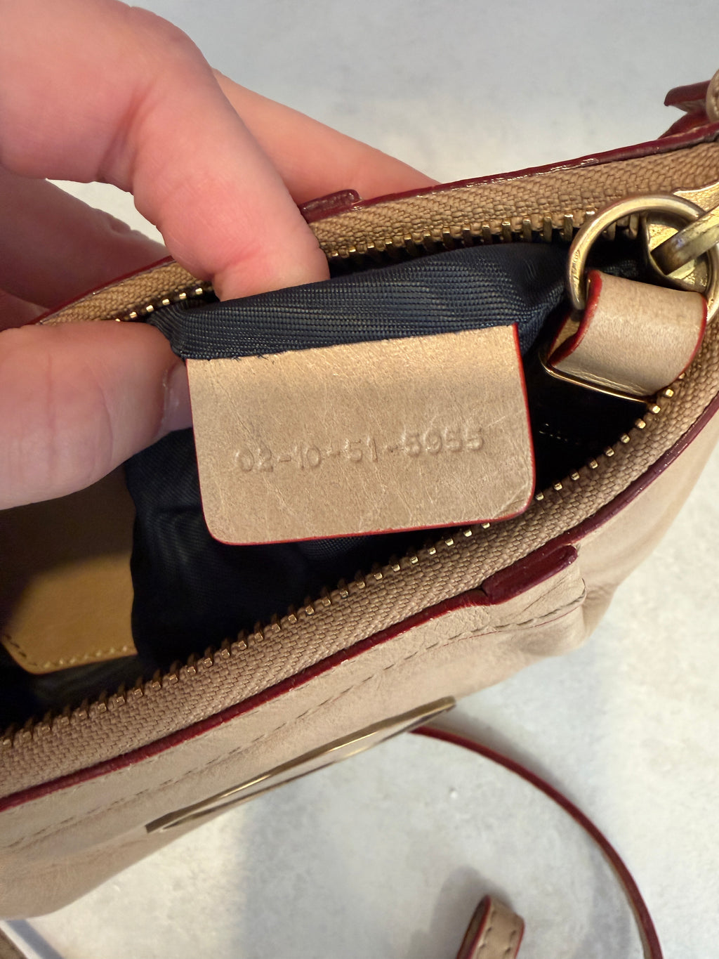 Chloé Beige Leather Shoulder Bag