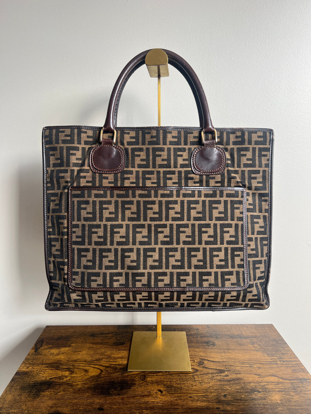 Fendi Zucca Canvas Tote – Brown FF Monogram