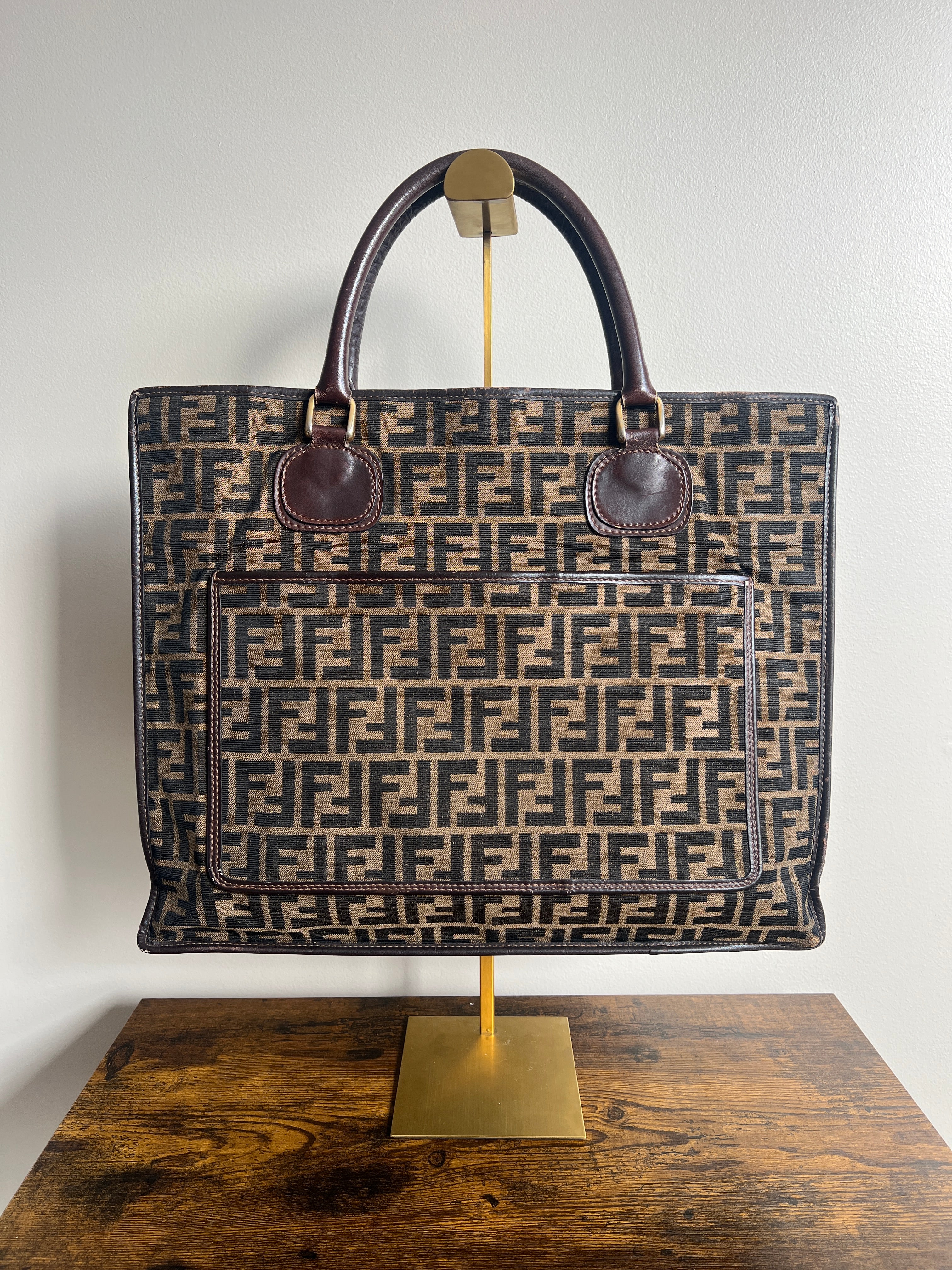 Fendi Zucca Canvas Tote – Brown FF Monogram