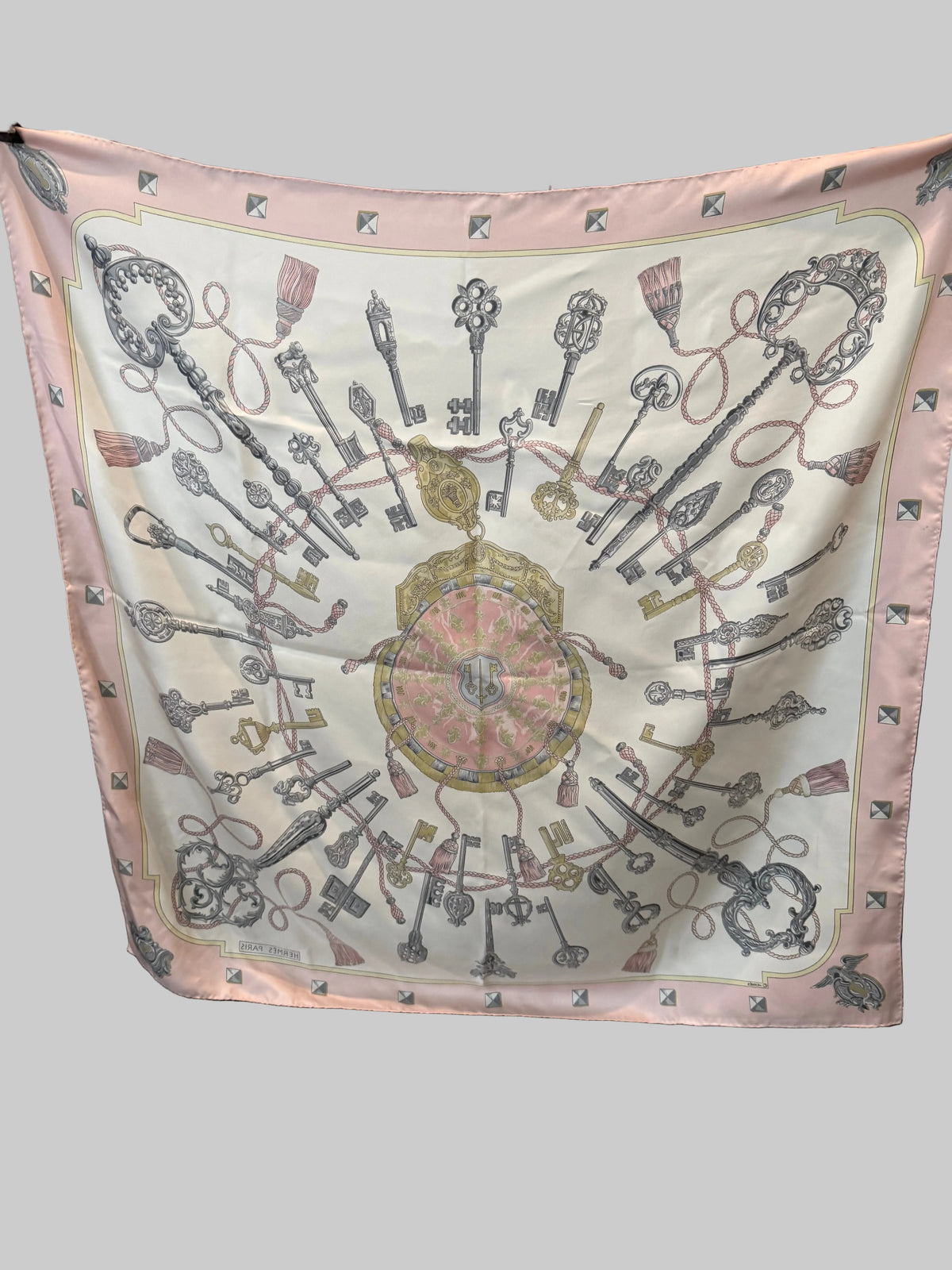 Hermès "Les Clés" Silk Scarf
