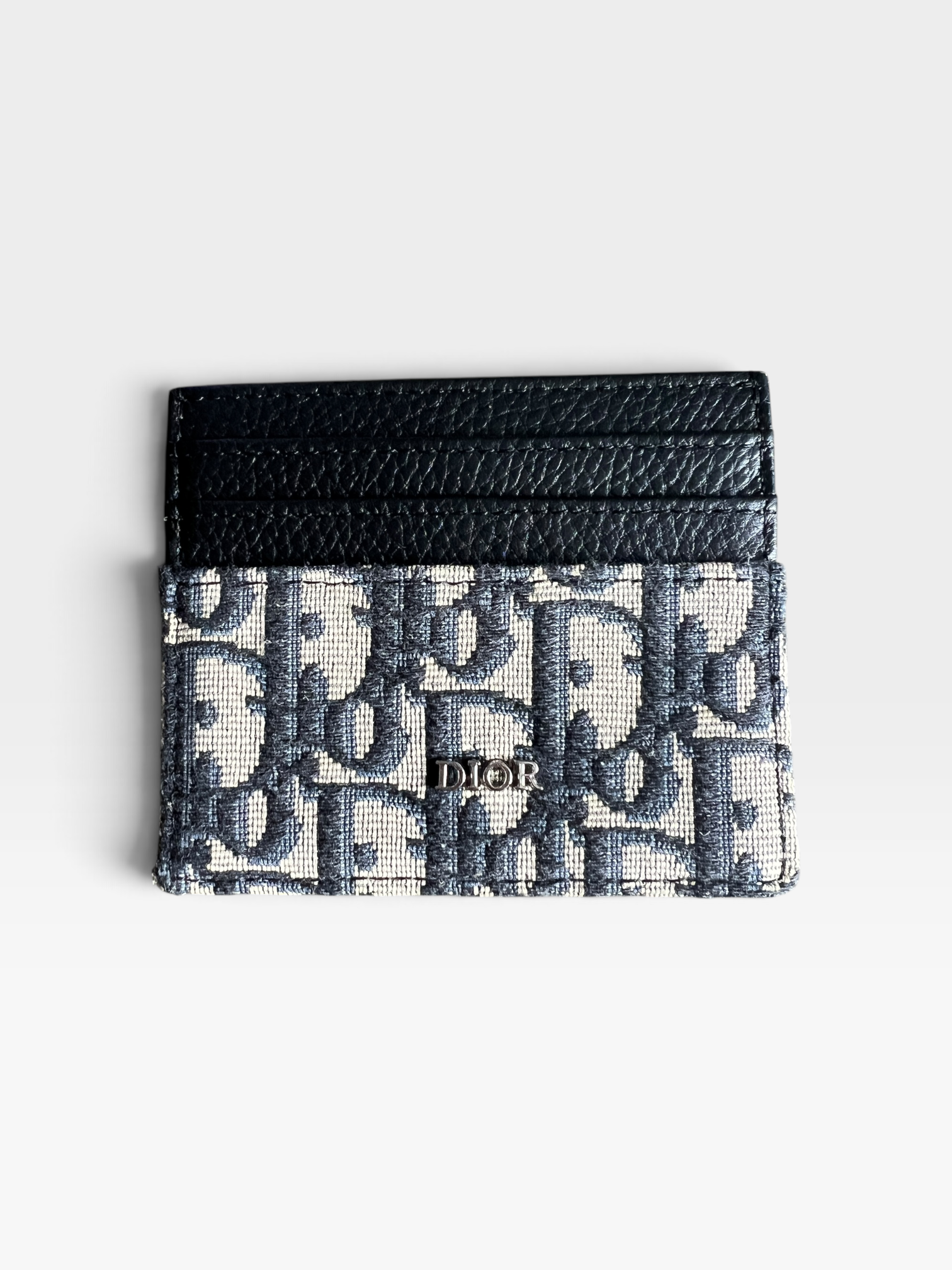 Christian Dior Oblique Card Holder – Blue