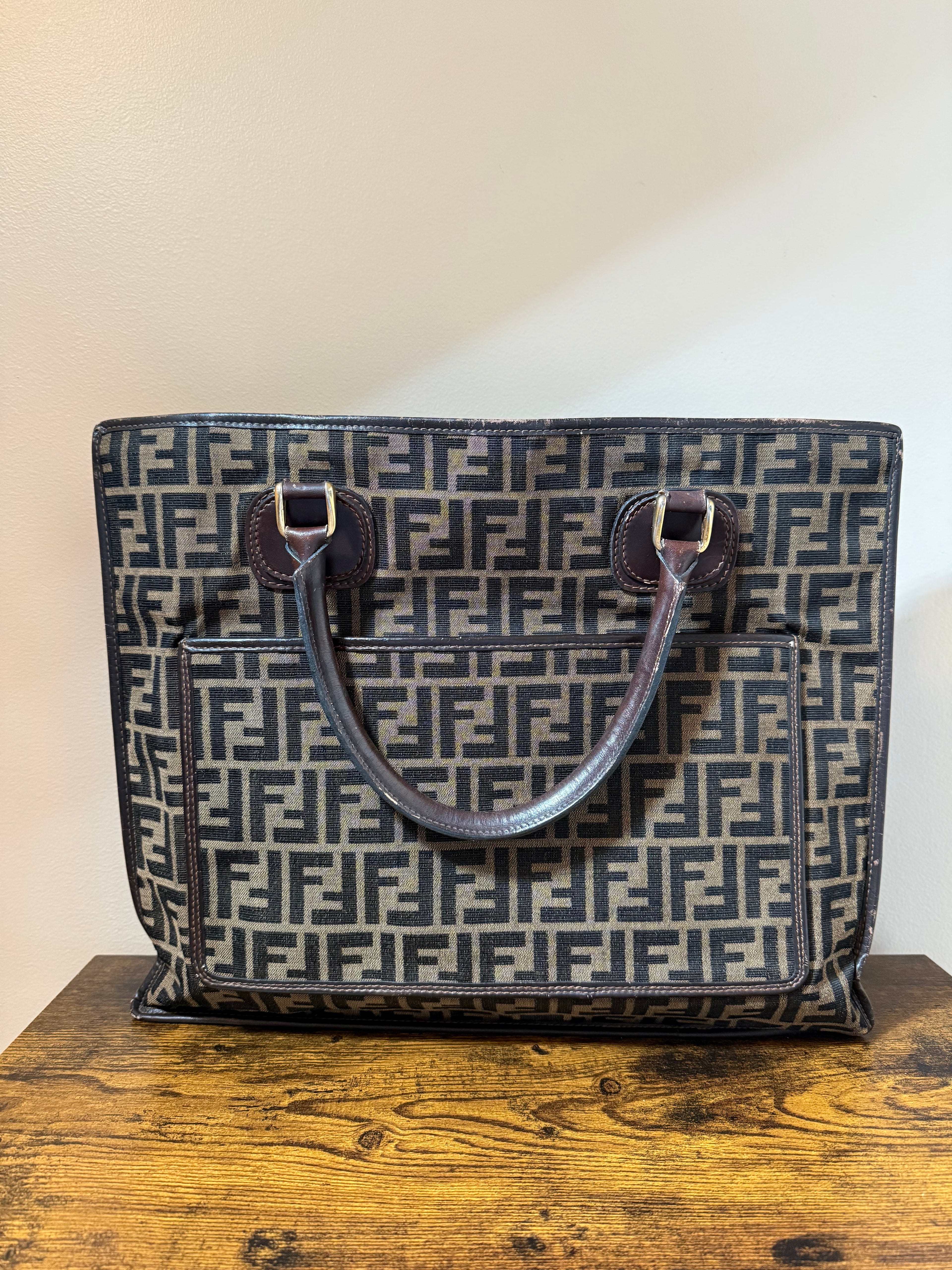 Fendi Zucca Canvas Tote – Brown FF Monogram