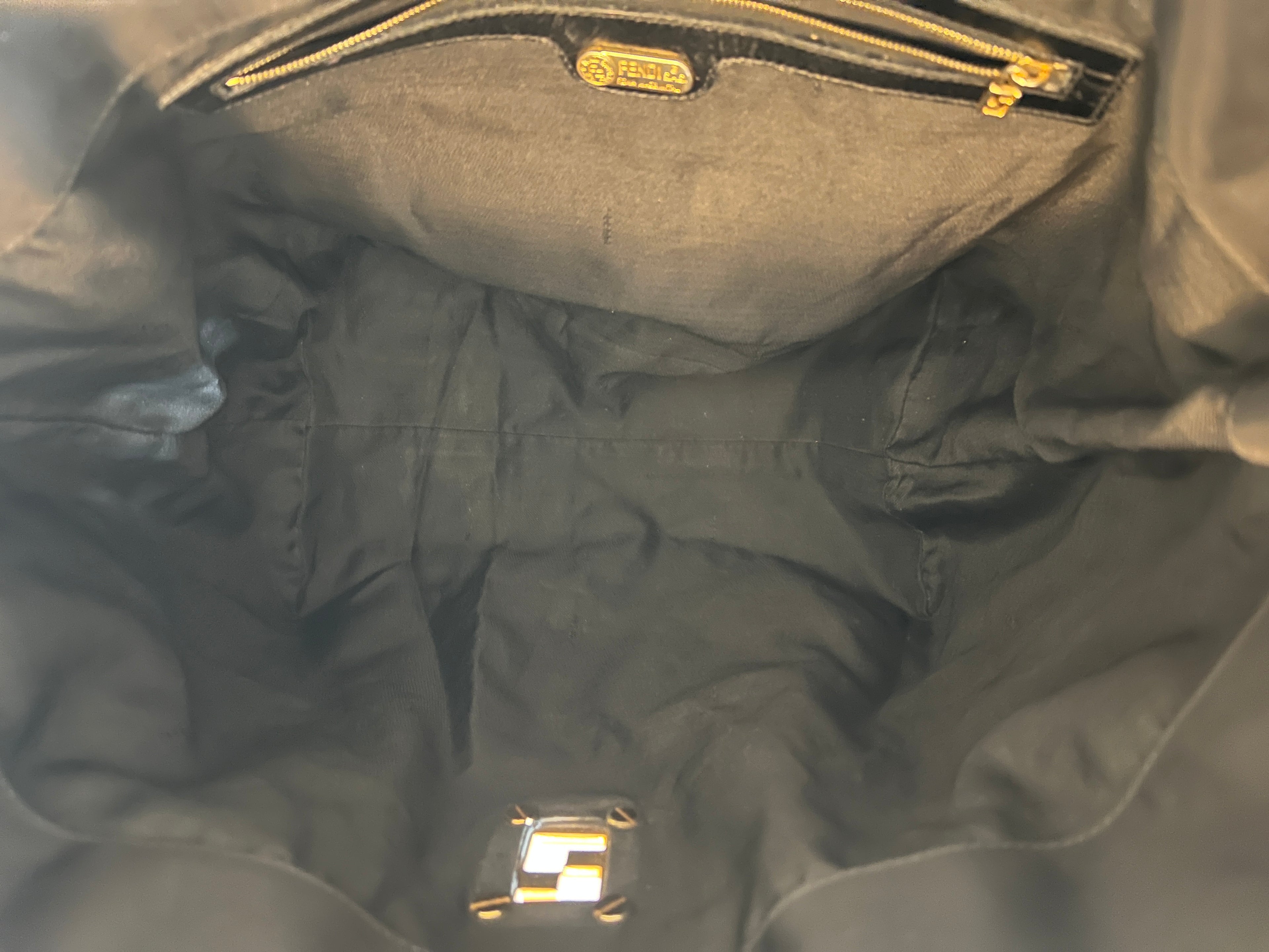 Fendi Black Nylon Tote