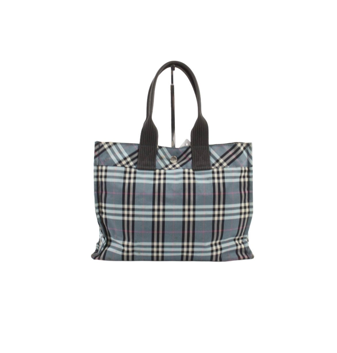 Burberry Blue House Check Tote Bag