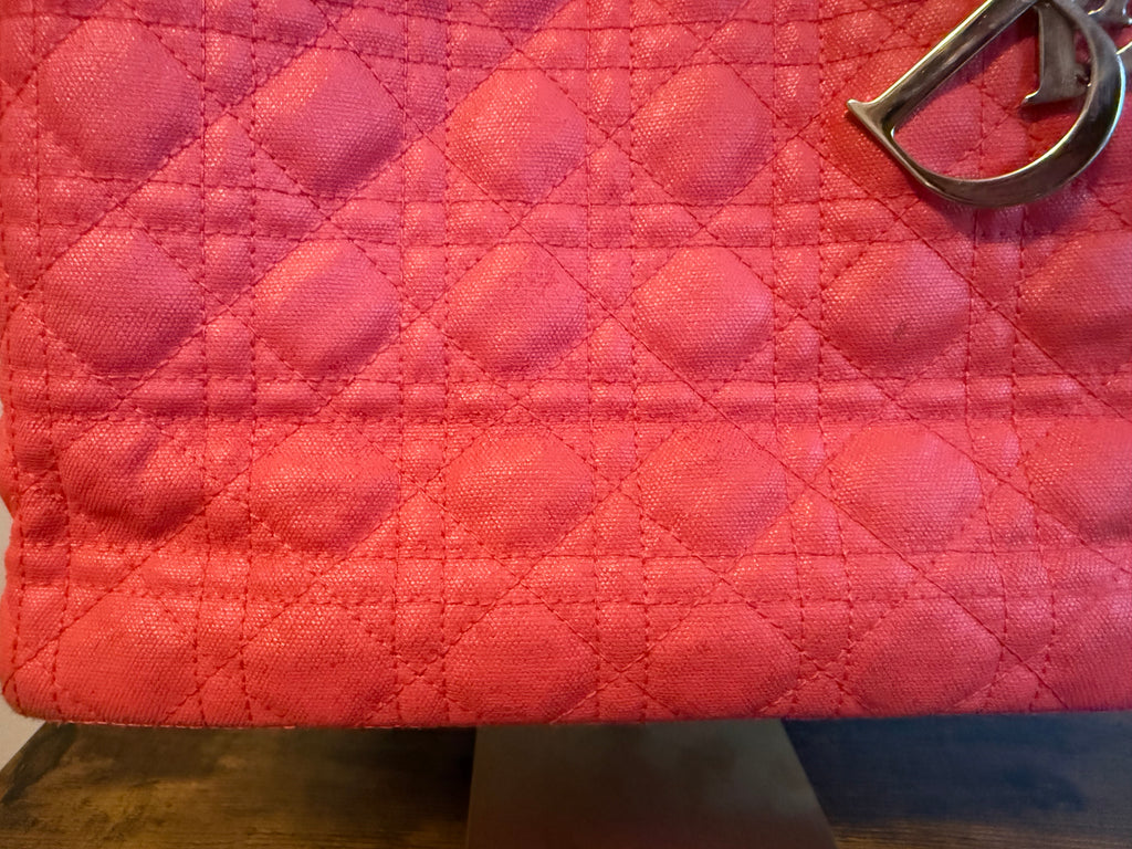 Christian Dior Paris Panarea Cannage Lady Tote Bag