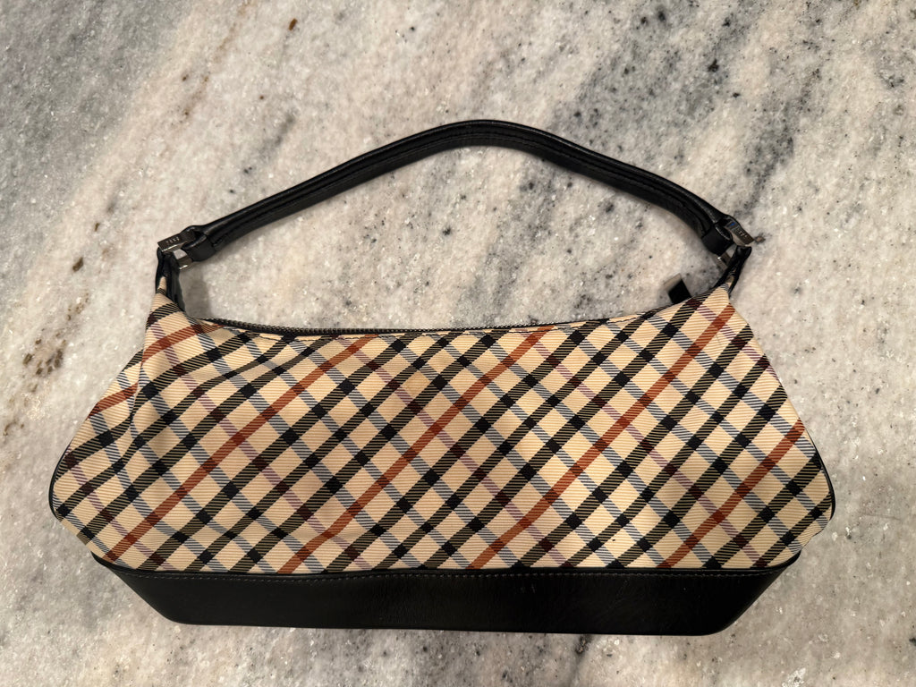Daks Vintage House Check Shoulder Bag