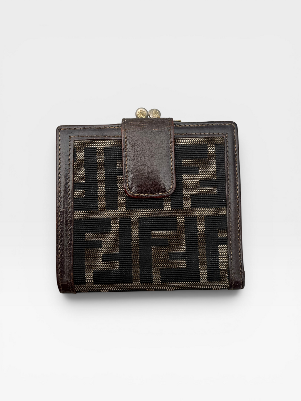Fendi Zucca Canvas Bifold Wallet – Brown