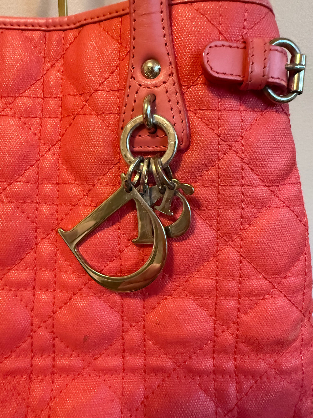Christian Dior Paris Panarea Cannage Lady Tote Bag