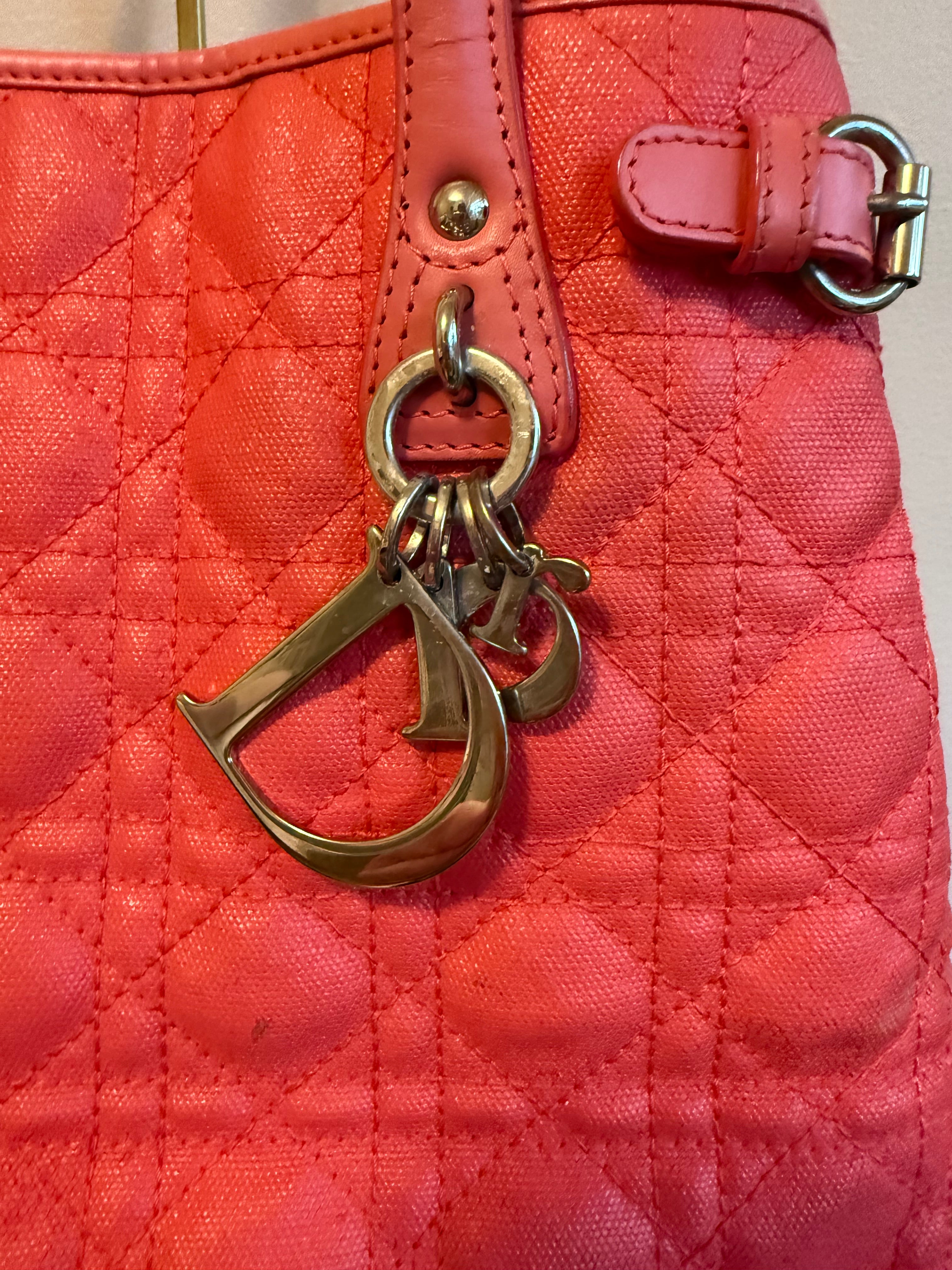 Christian Dior Paris Panarea Cannage Lady Tote Bag