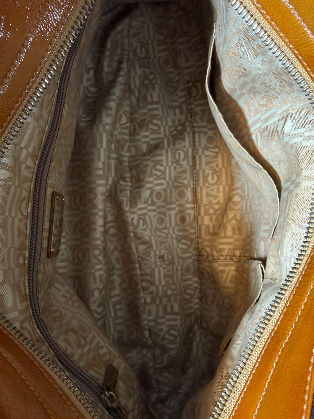 Ferragamo Marissa Patent Leather Handbag