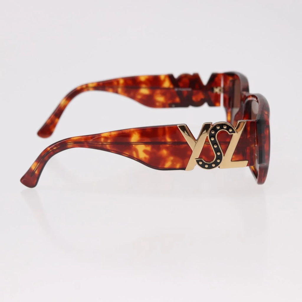 Yves Saint Laurent Vintage Tortoise Sunglasses — Sculptural Logo Hinge