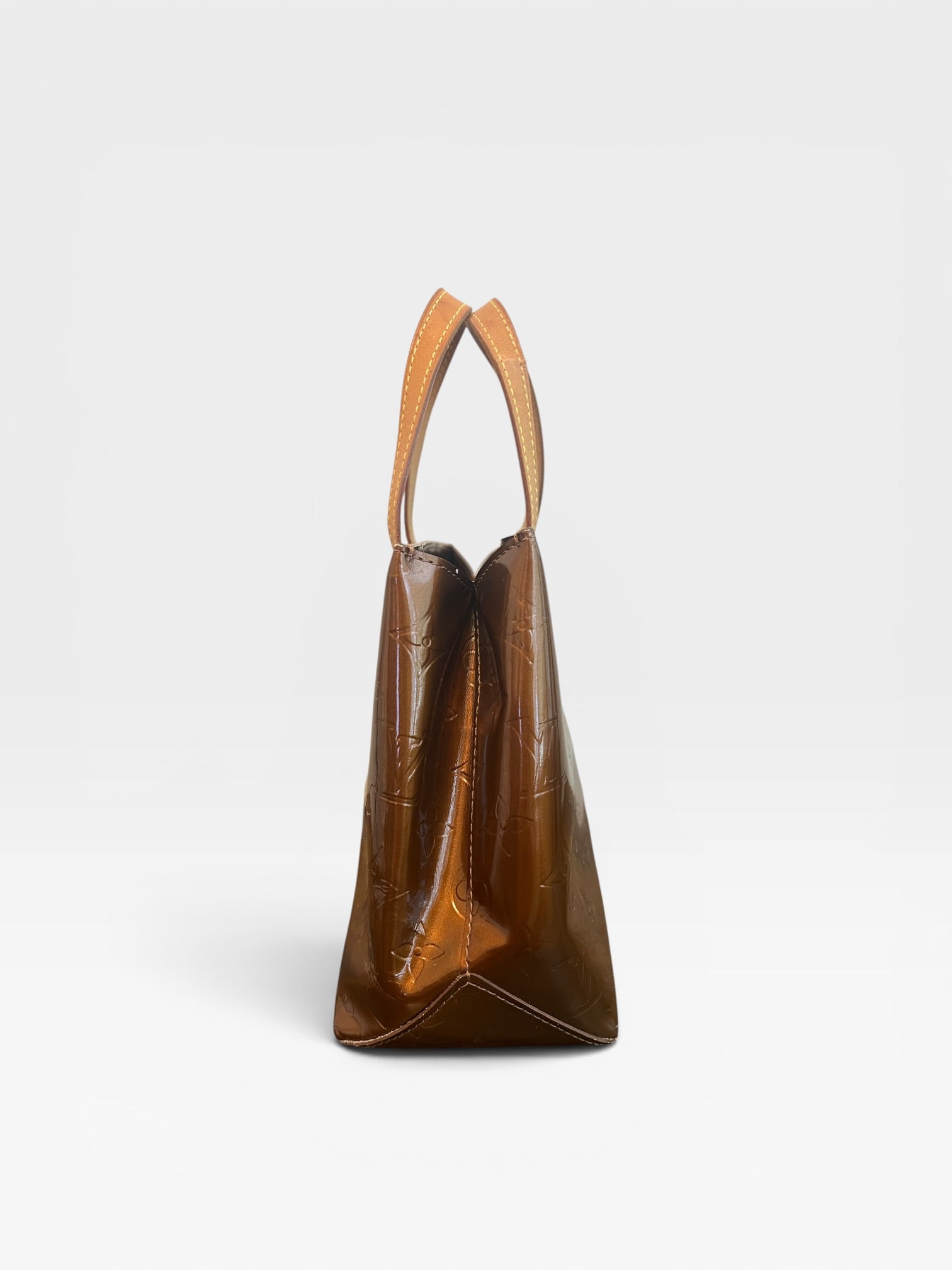 Louis Vuitton Vernis Reade PM Tote | Bronze Brown Patent Leather