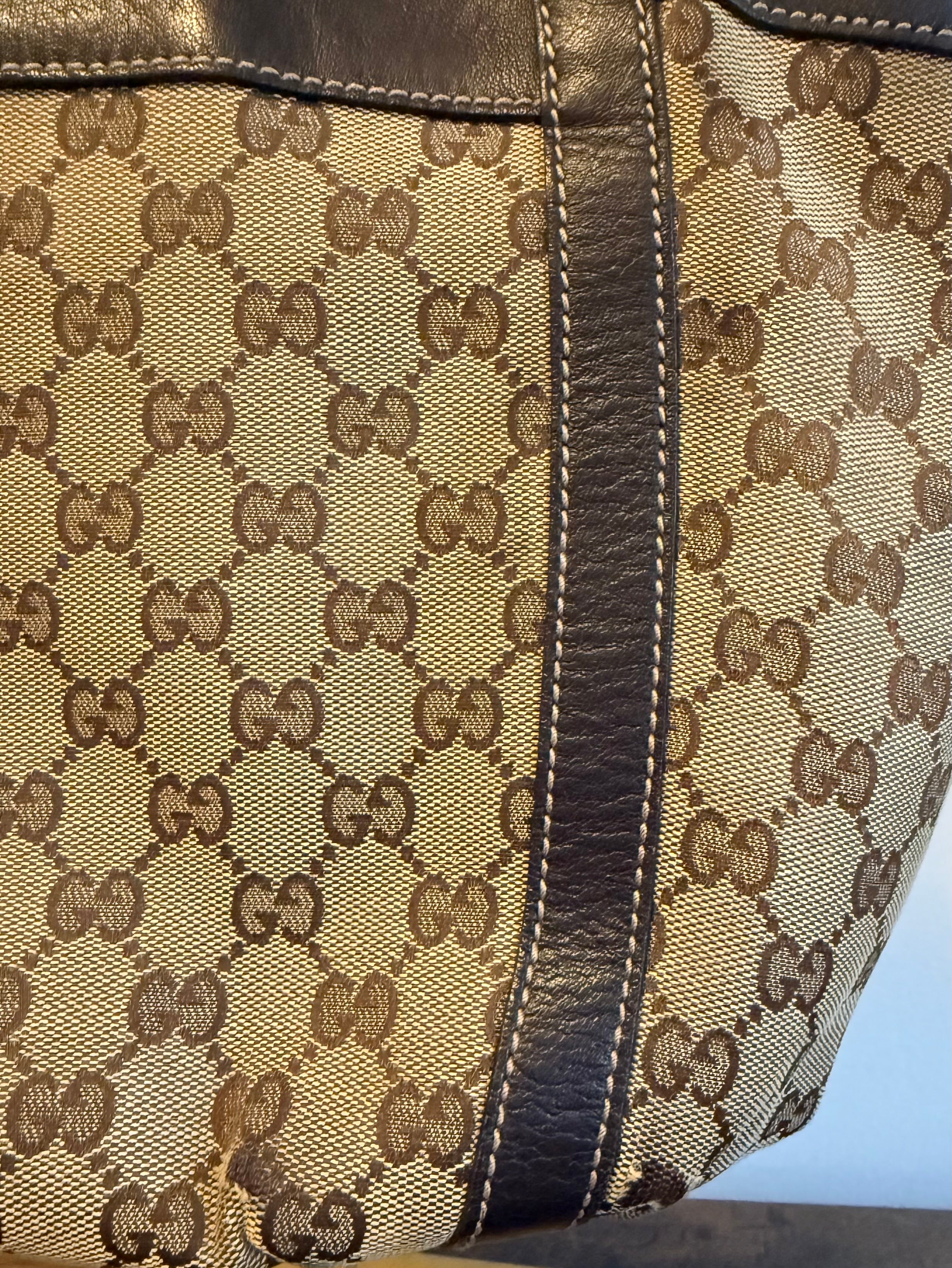 Gucci Abbey D-Ring Tote in Classic GG Monogram Canvas