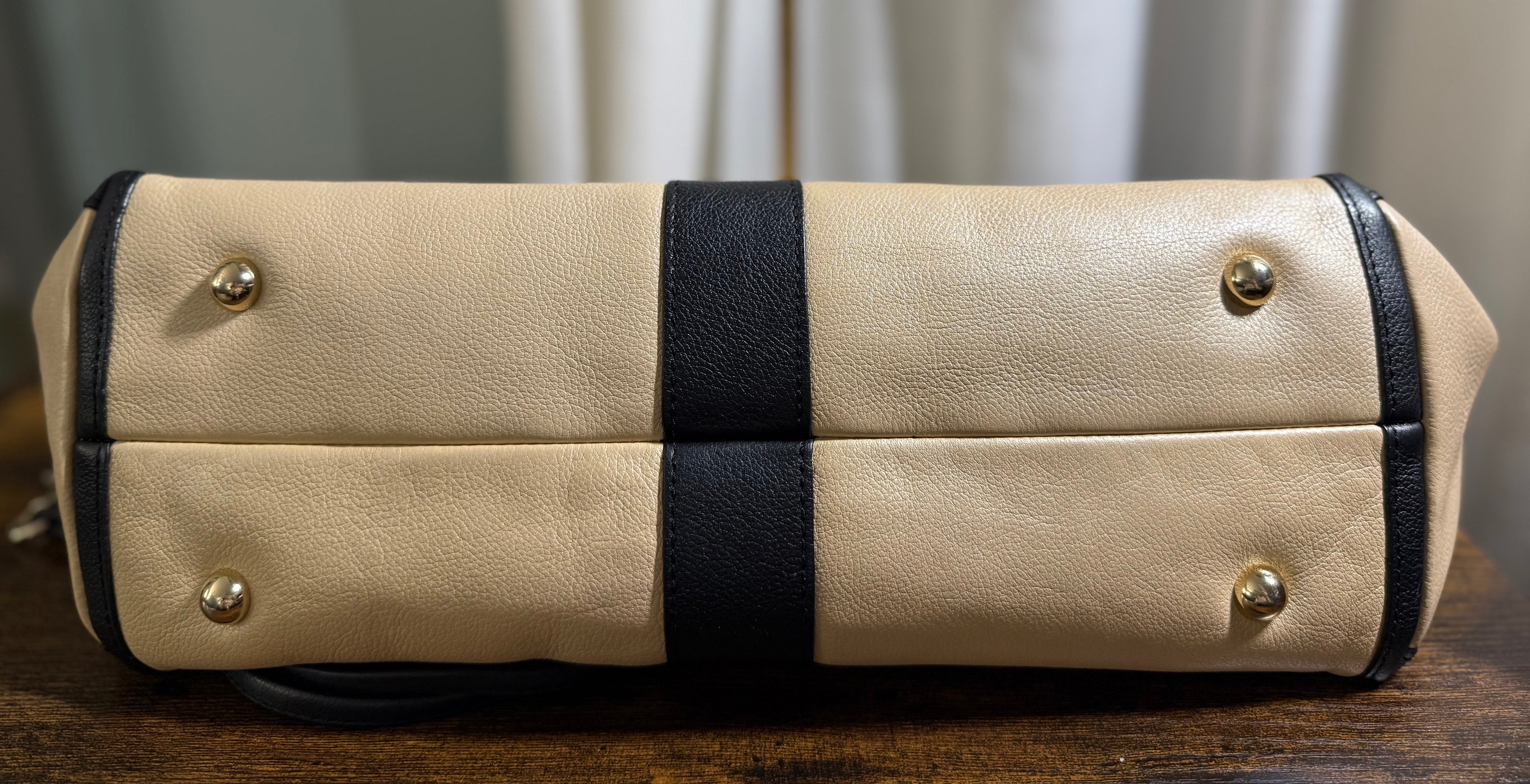 See by Chloe Two-Tone Leather Chain Tote