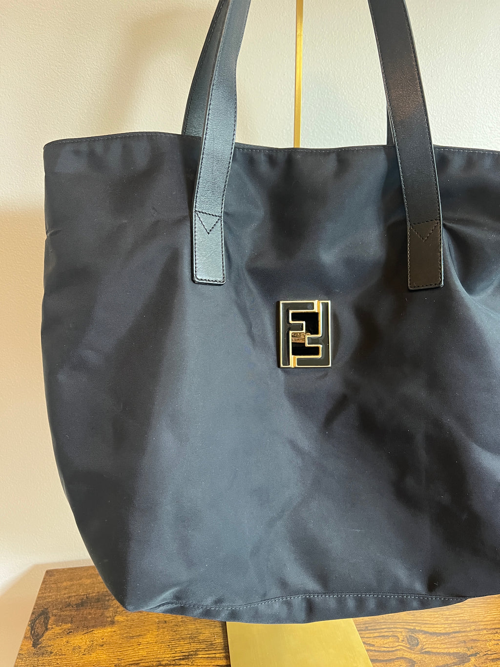 Fendi Black Nylon Tote