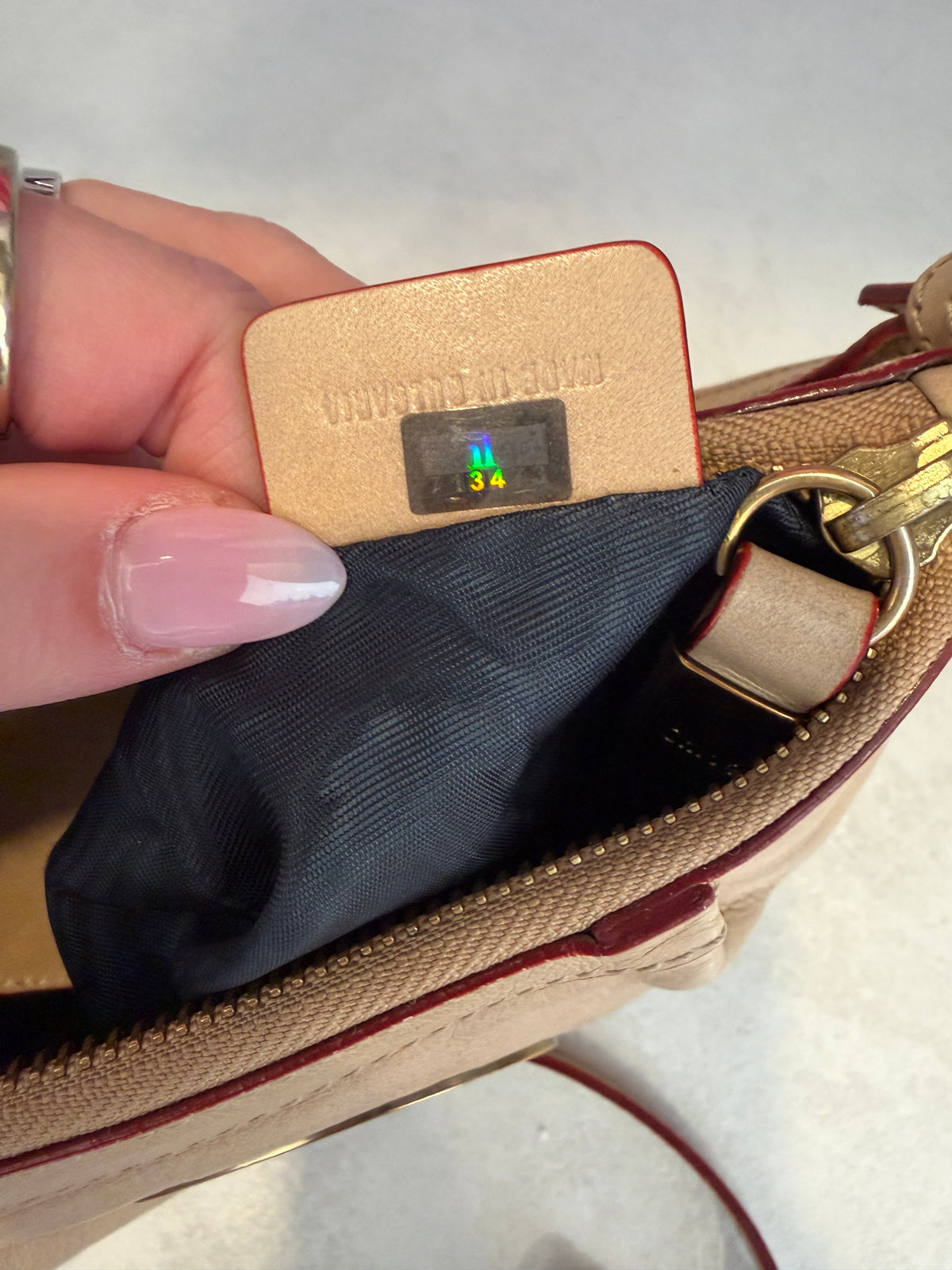 Chloé Beige Leather Shoulder Bag