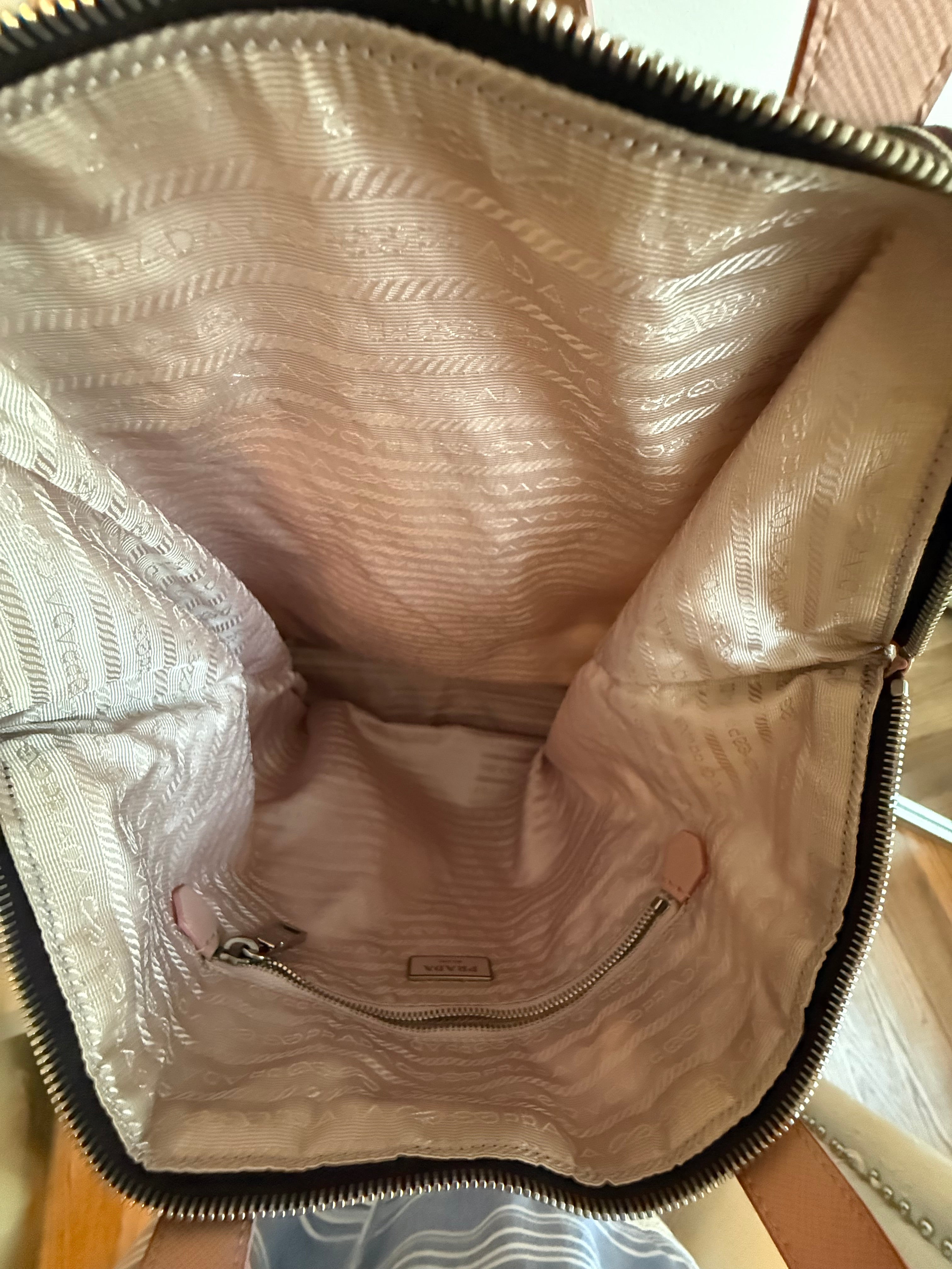 Prada 2WAY Printed Canvas Floral Tote Bag
