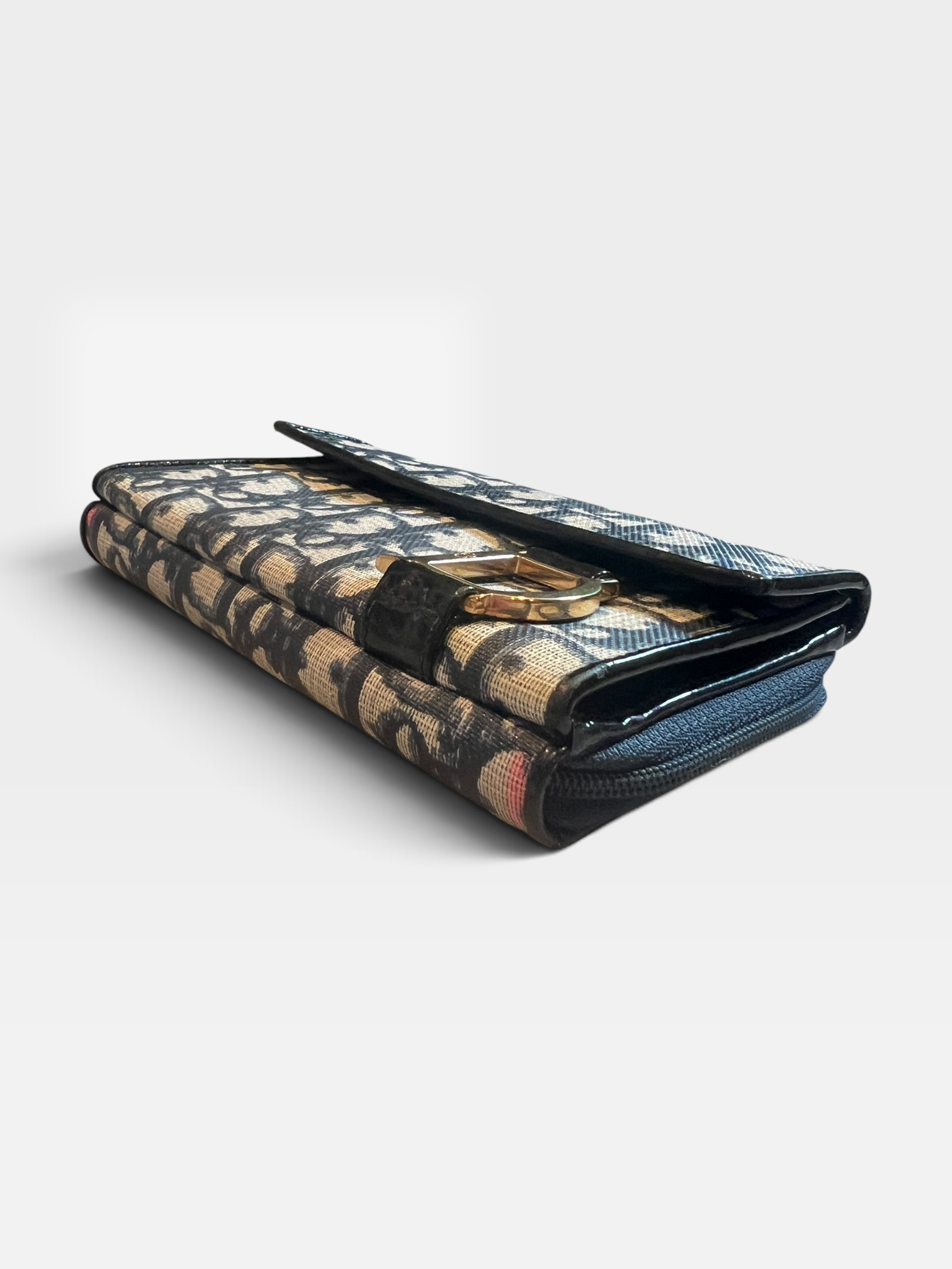 Christian Dior Trotter Saddle Long Wallet – Navy