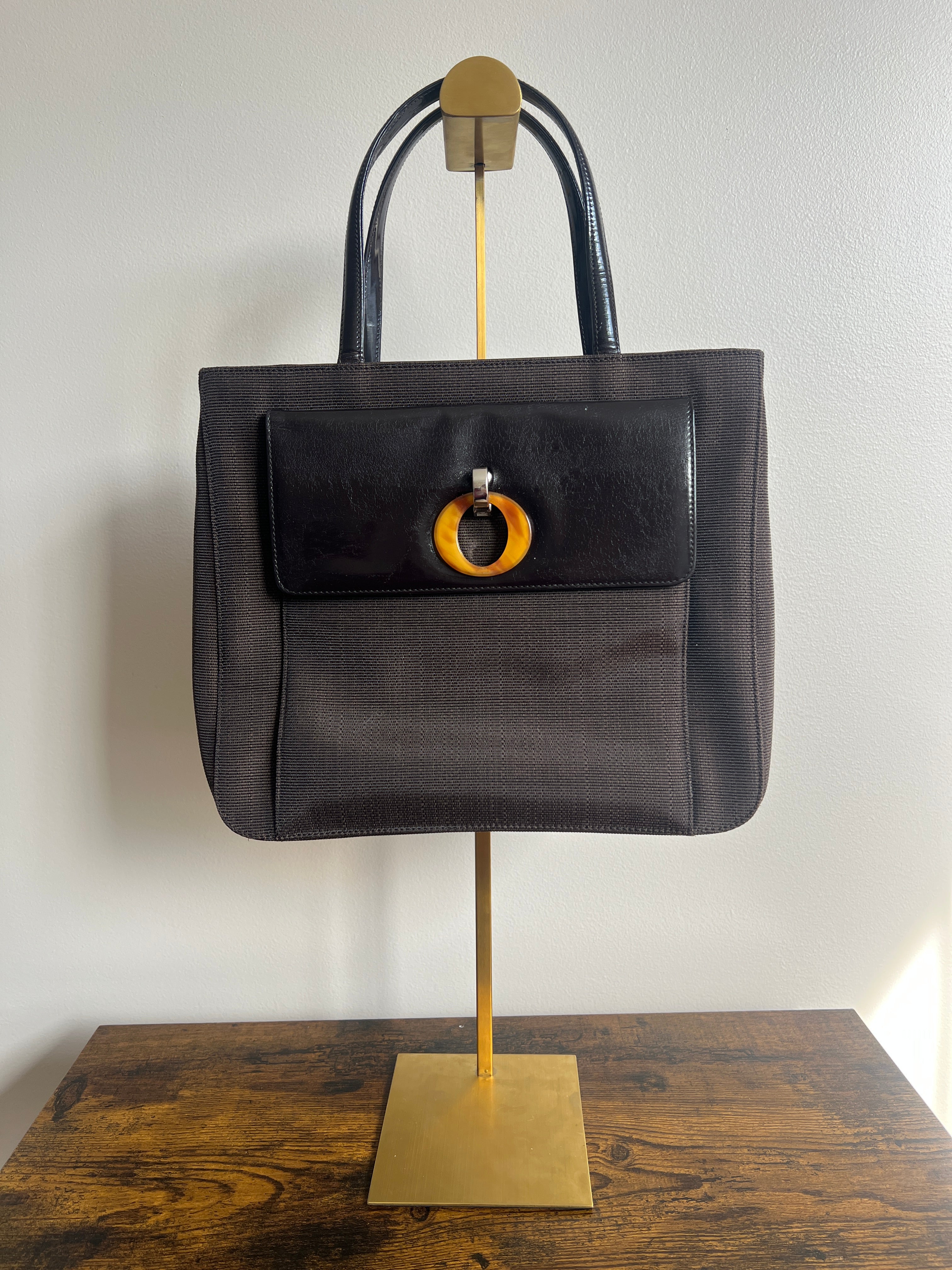 Christian Dior Paris Vintage Top Handle Tote