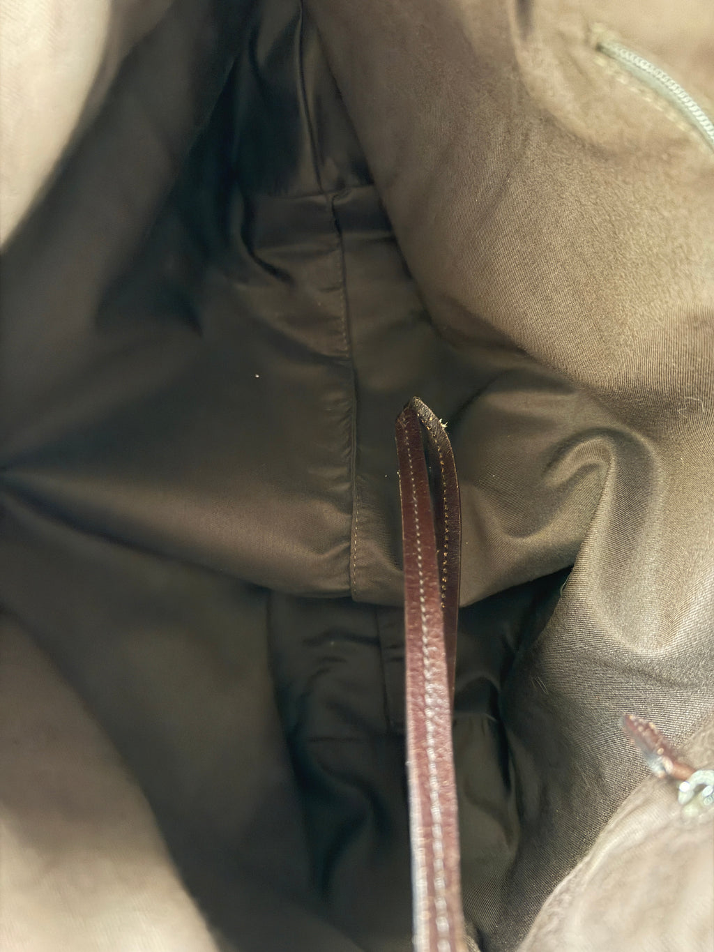 Gucci Monogram Hobo Canvas Shoulder Bag