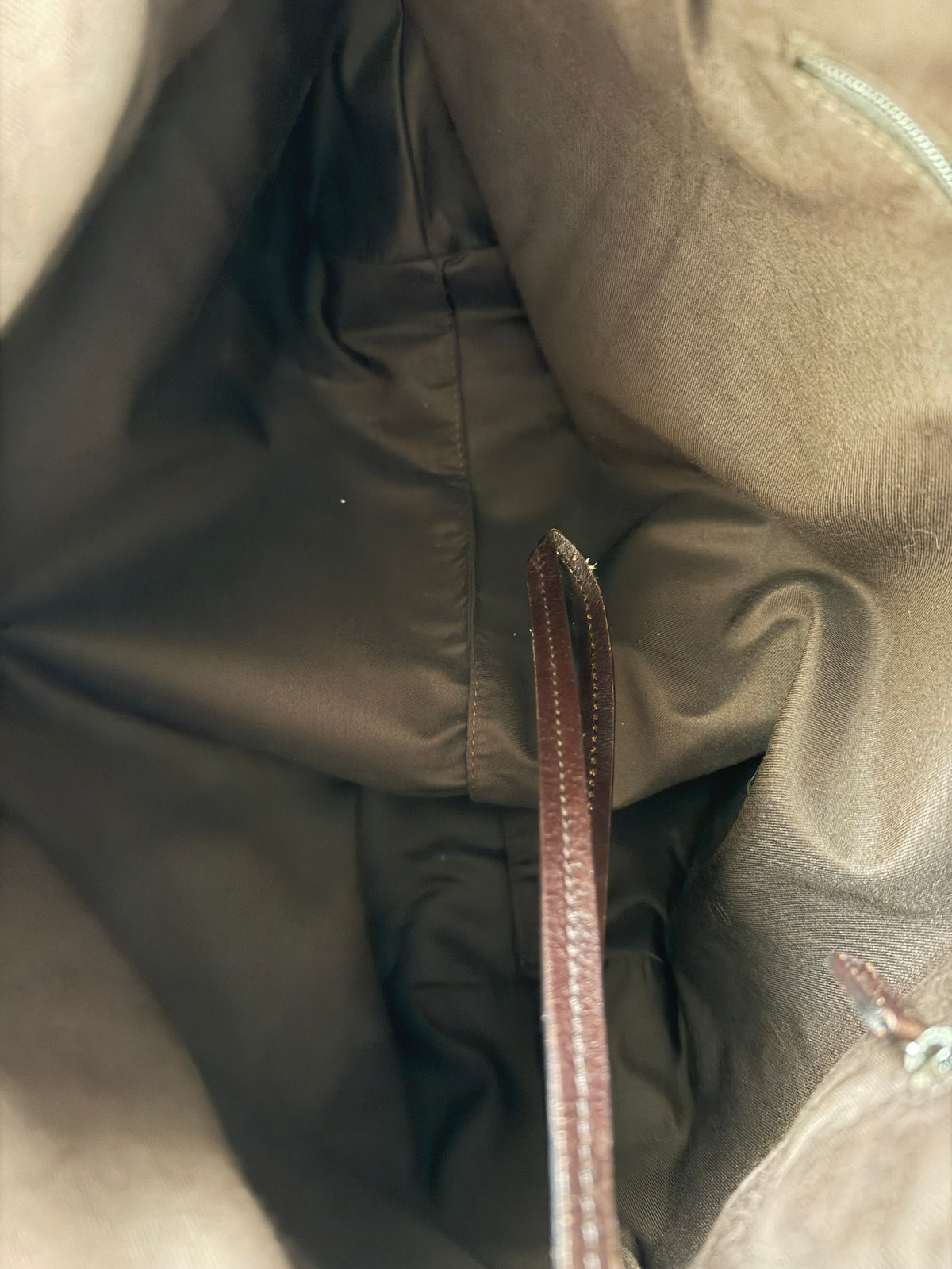 Gucci Monogram Hobo Canvas Shoulder Bag