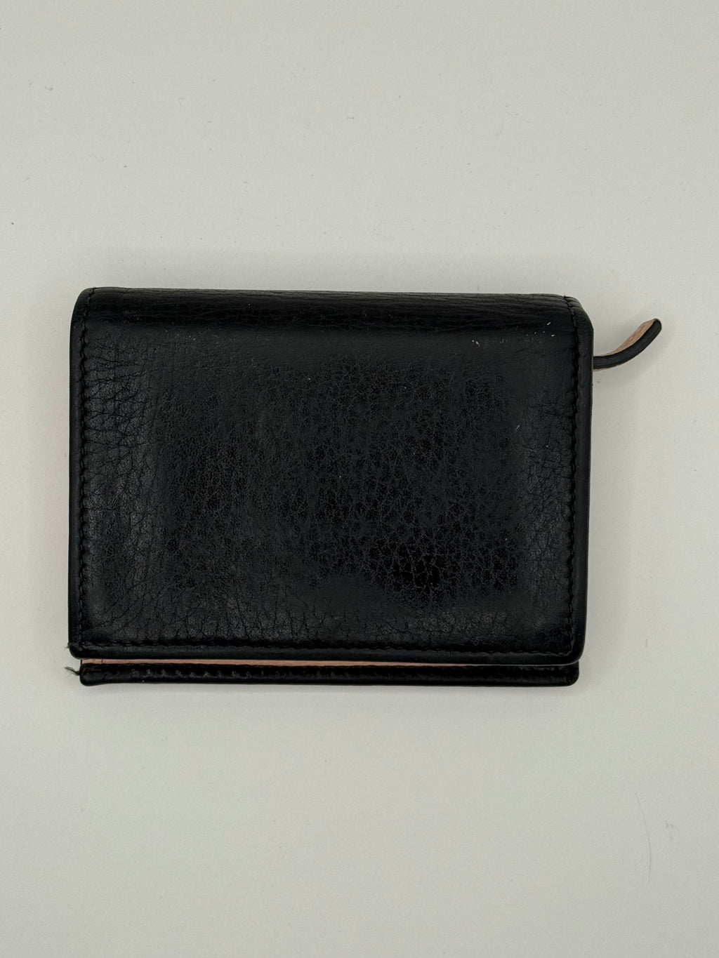 Gucci GG Marmont Bow Mini Wallet – Black Leather with Floral Interior