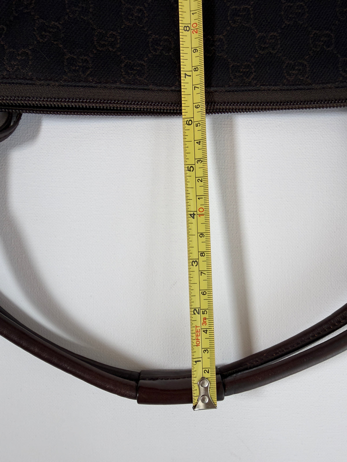 Gucci Monogram Hobo Canvas Shoulder Bag