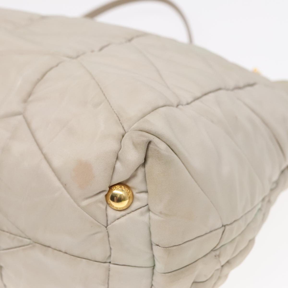 Prada Diagramme Quilted Nylon Chain Tote