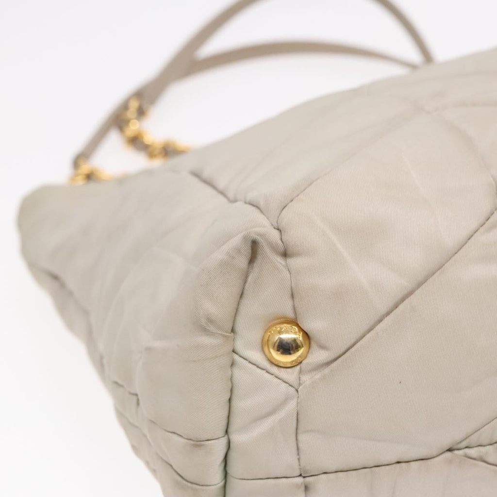 Prada Diagramme Quilted Nylon Chain Tote