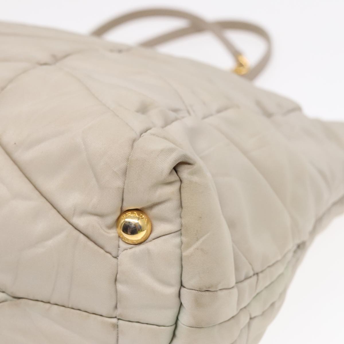 Prada Diagramme Quilted Nylon Chain Tote