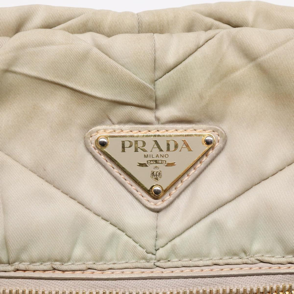 Prada Diagramme Quilted Nylon Chain Tote