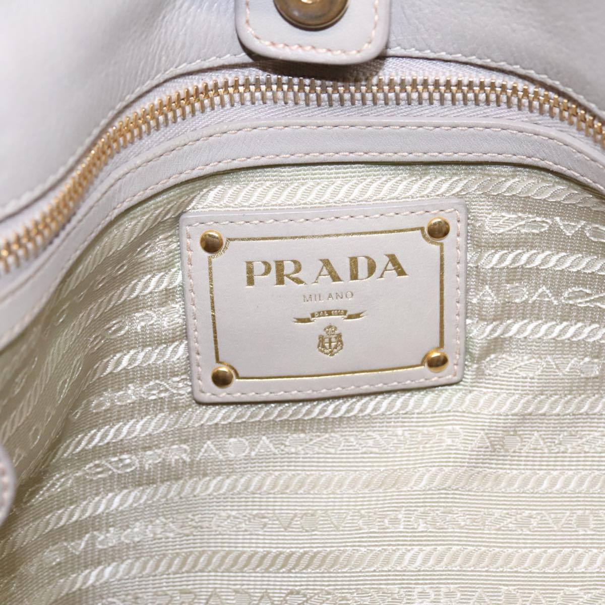 Prada Diagramme Quilted Nylon Chain Tote