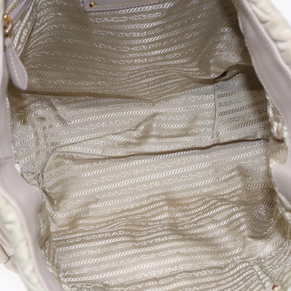 Prada Diagramme Quilted Nylon Chain Tote