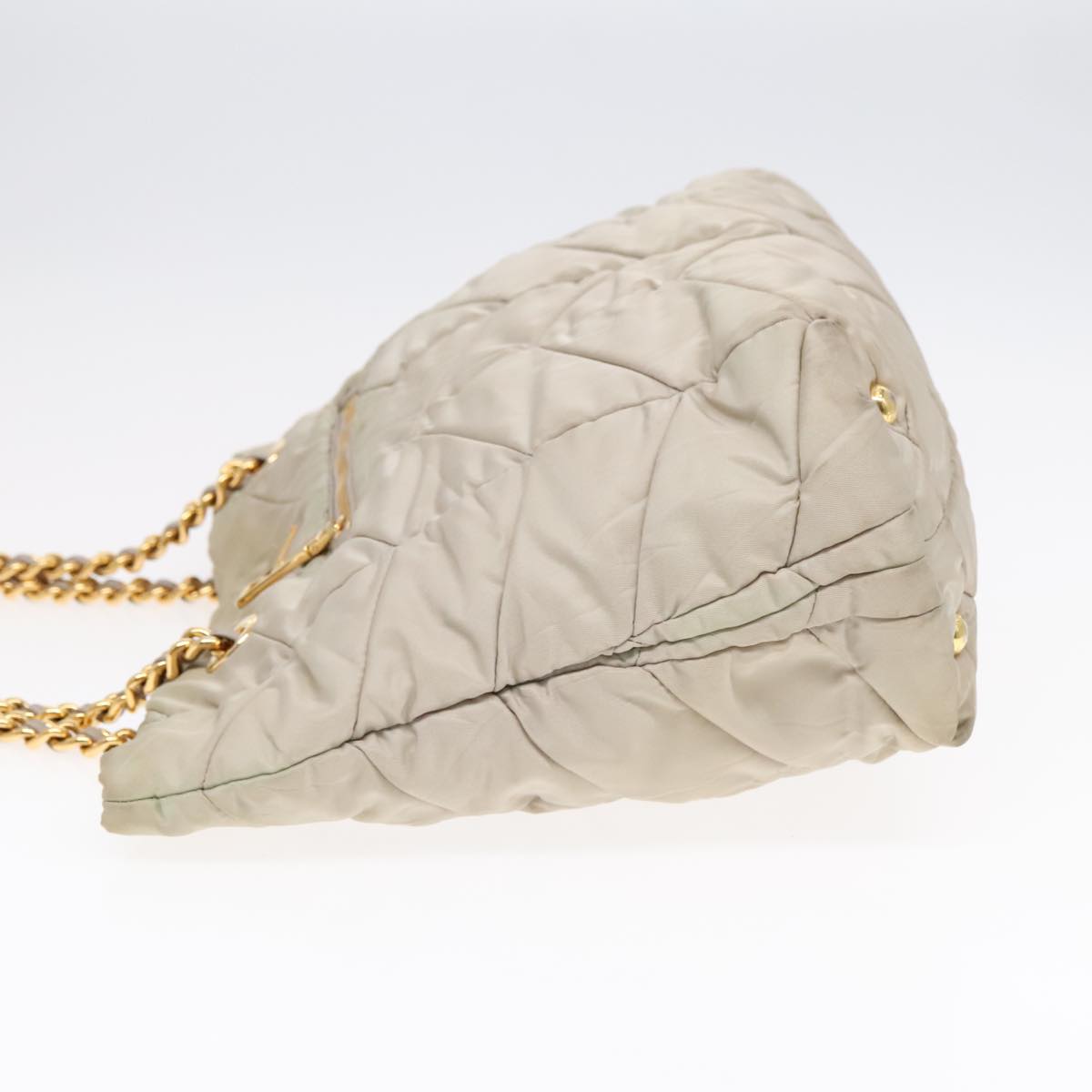 Prada Diagramme Quilted Nylon Chain Tote