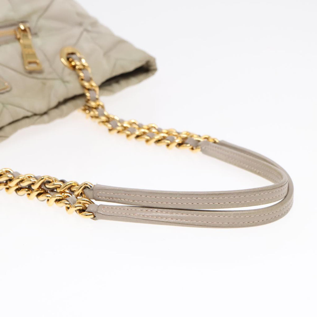 Prada Diagramme Quilted Nylon Chain Tote