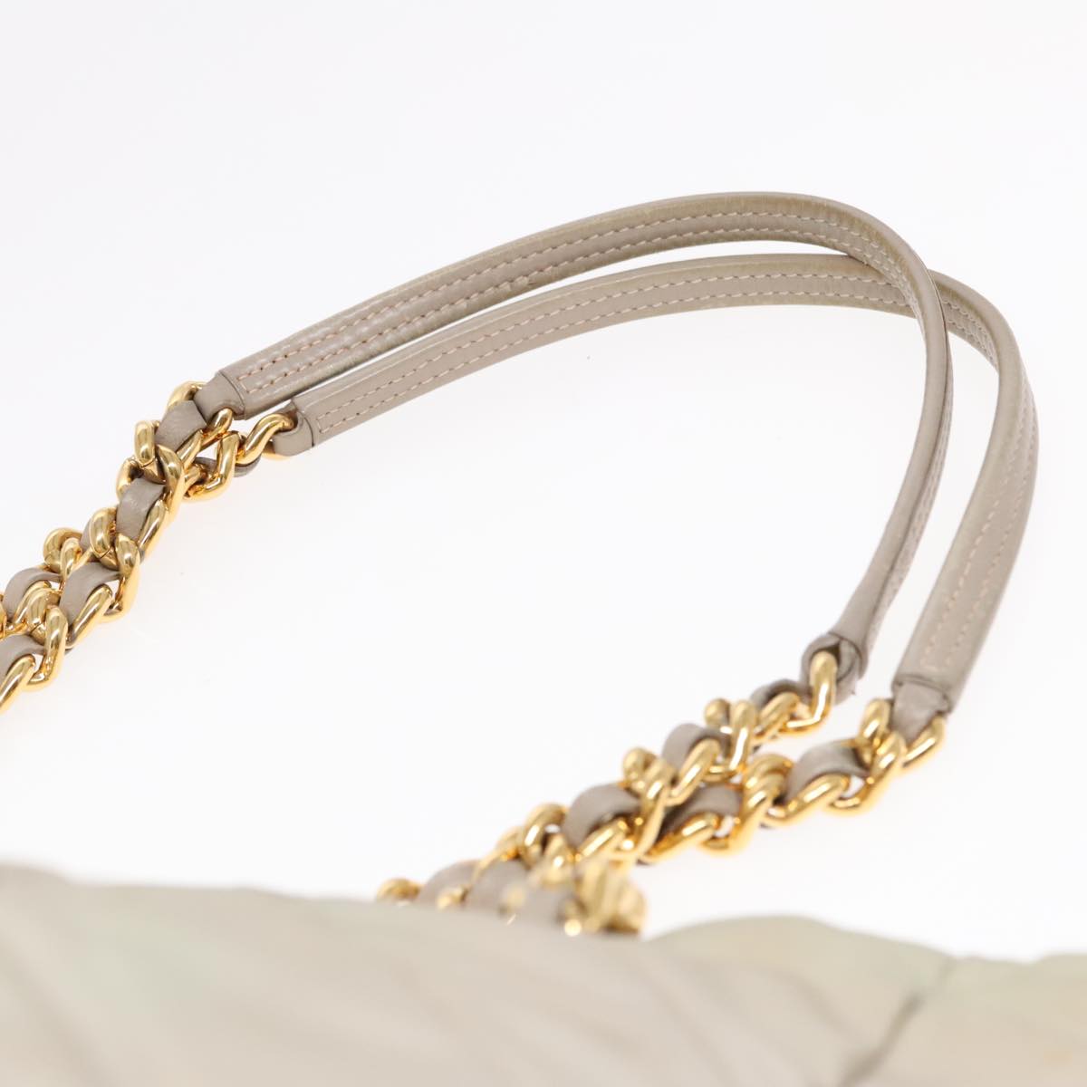 Prada Diagramme Quilted Nylon Chain Tote