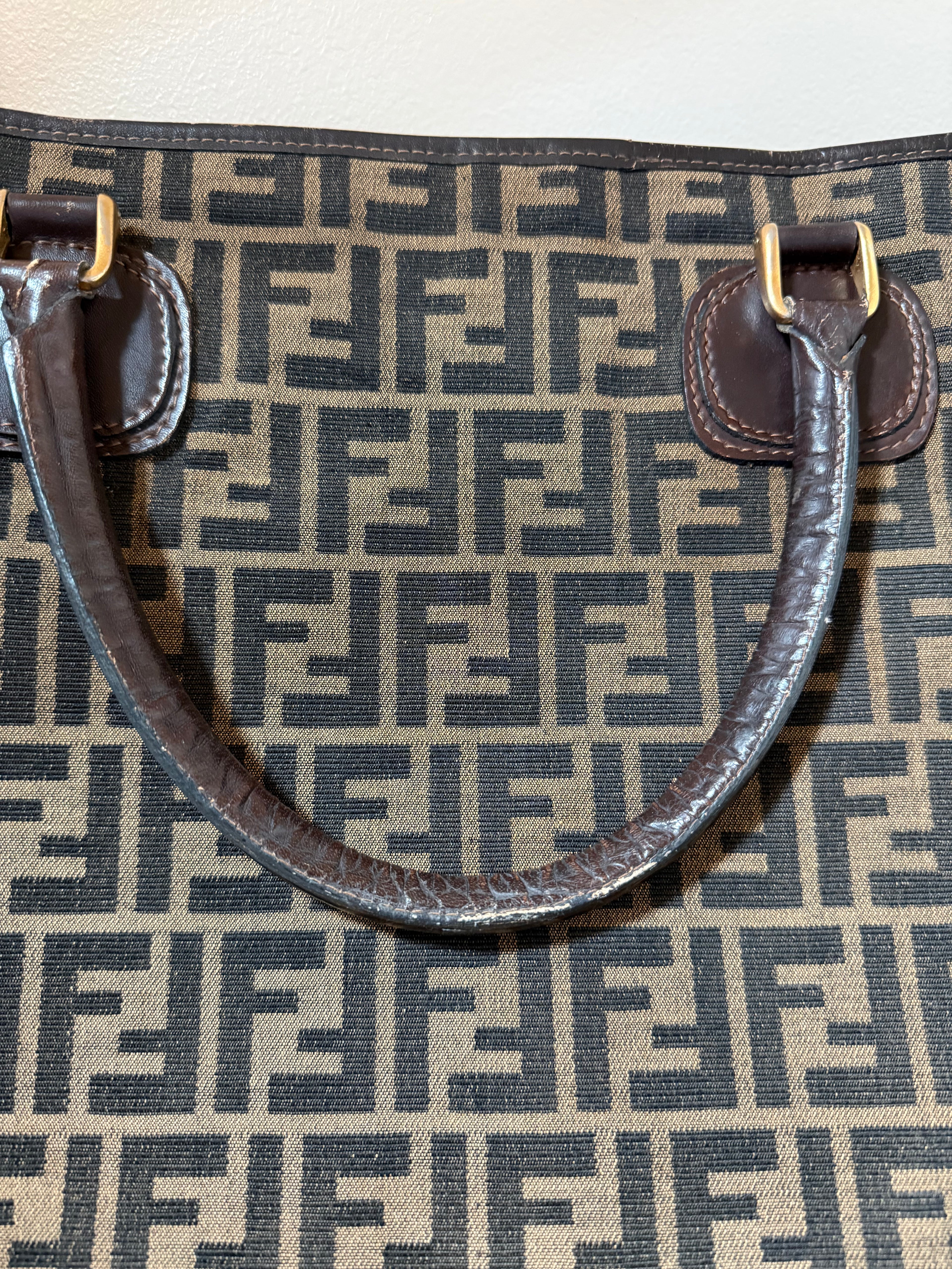 Fendi Zucca Canvas Tote – Brown FF Monogram