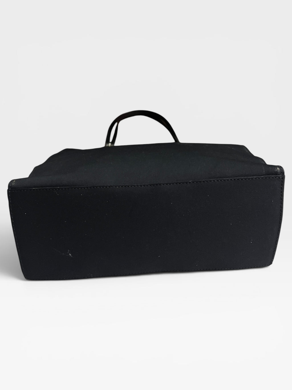 Vintage Fendi Black Nylon Zucca Buckle Tote