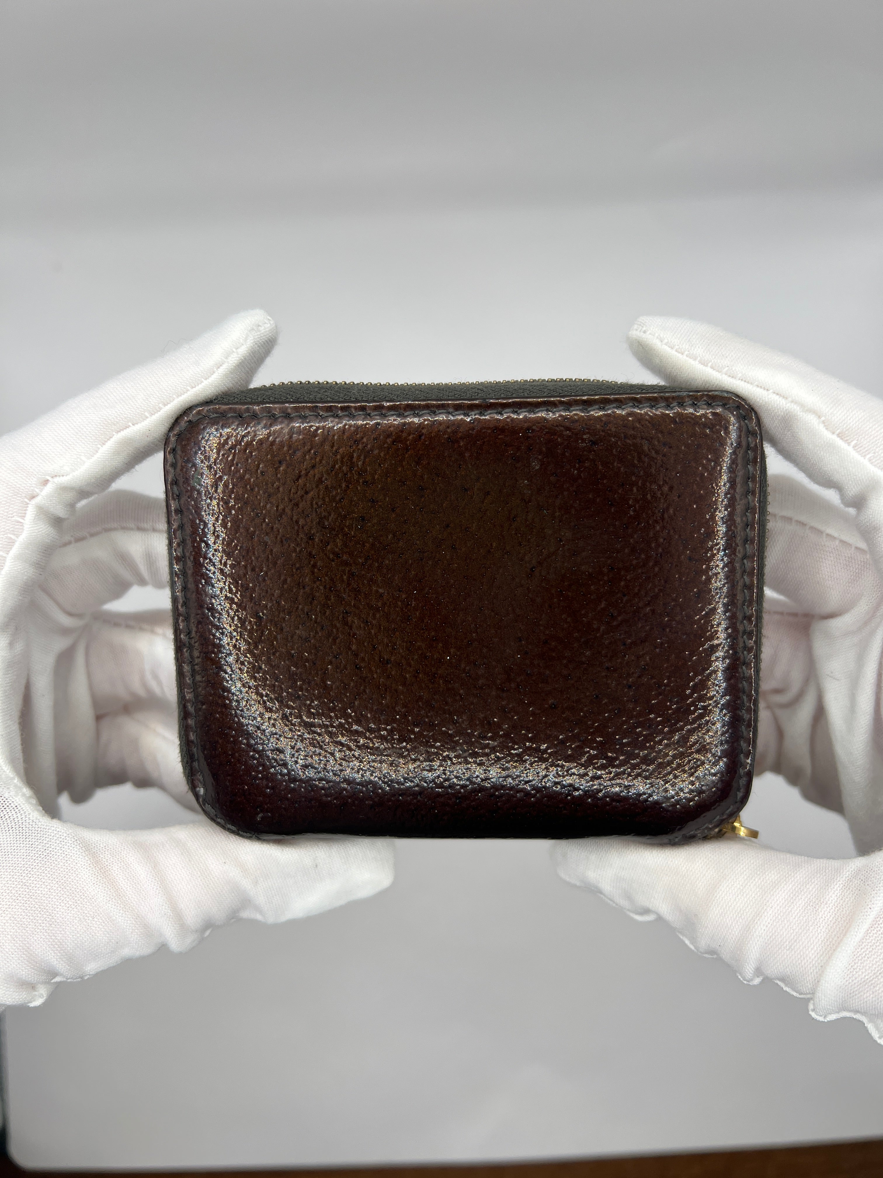 Céline Brown Zip Coin & Card Wallet