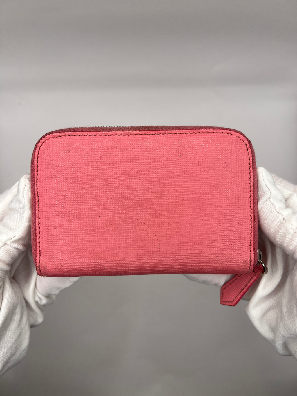 Fendi Pink Monster Eyes Compact Leather Wallet