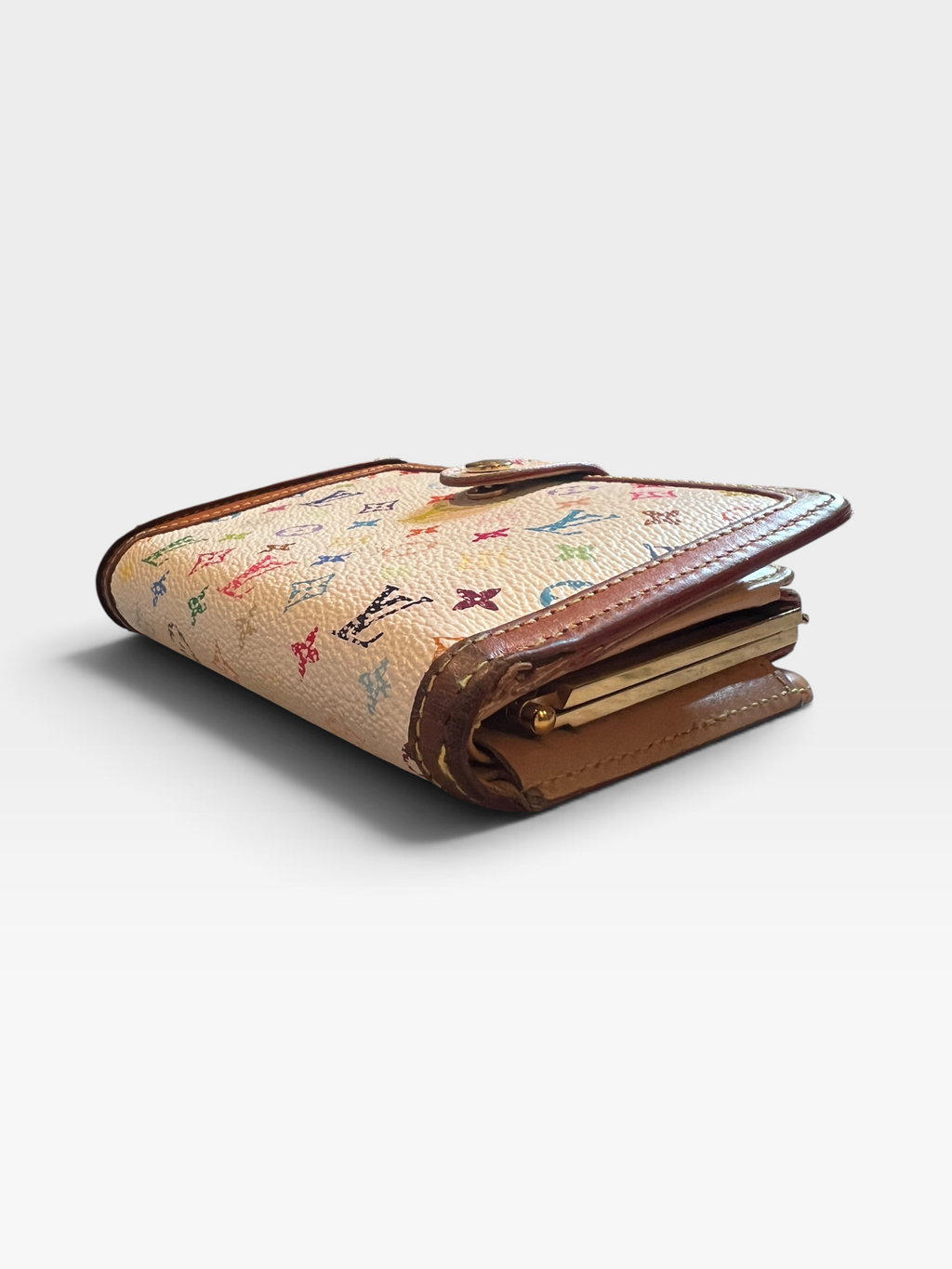 Louis Vuitton Monogram Multicolore Viennois Wallet – White
