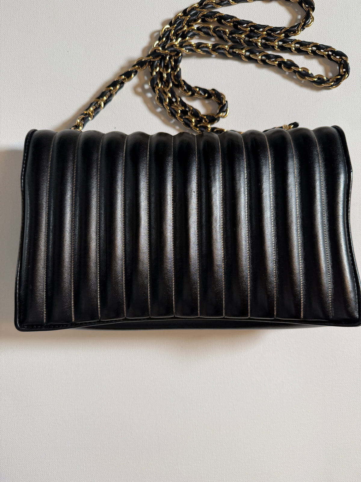 Ferragamo Quilted Leather Chain Shoulder Bag