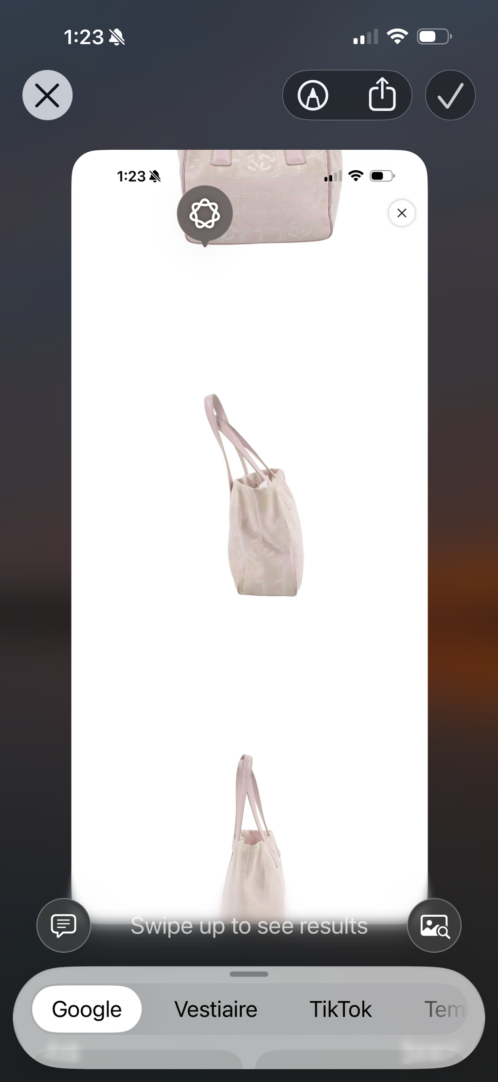 Chanel Travel Line Small Tote Bag
