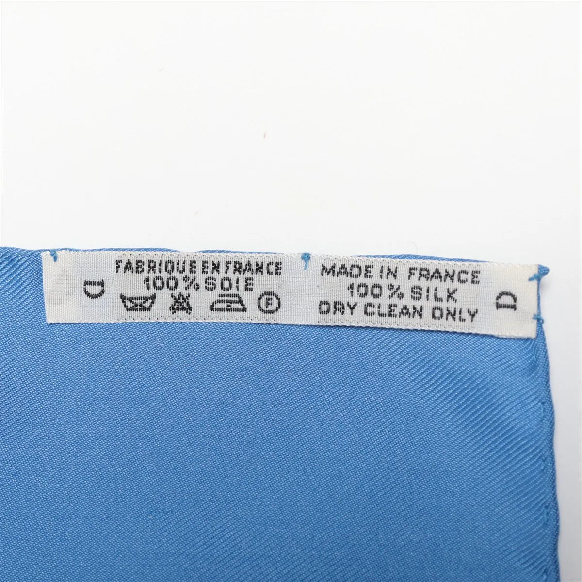 Hermès Silk Carré 90 — "Vive le Vent" — Cornflower Blue Made in France / 100% Silk
