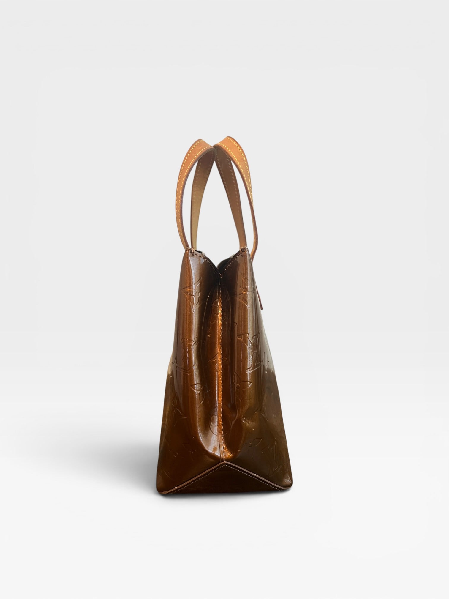 Louis Vuitton Vernis Reade PM Tote | Bronze Brown Patent Leather