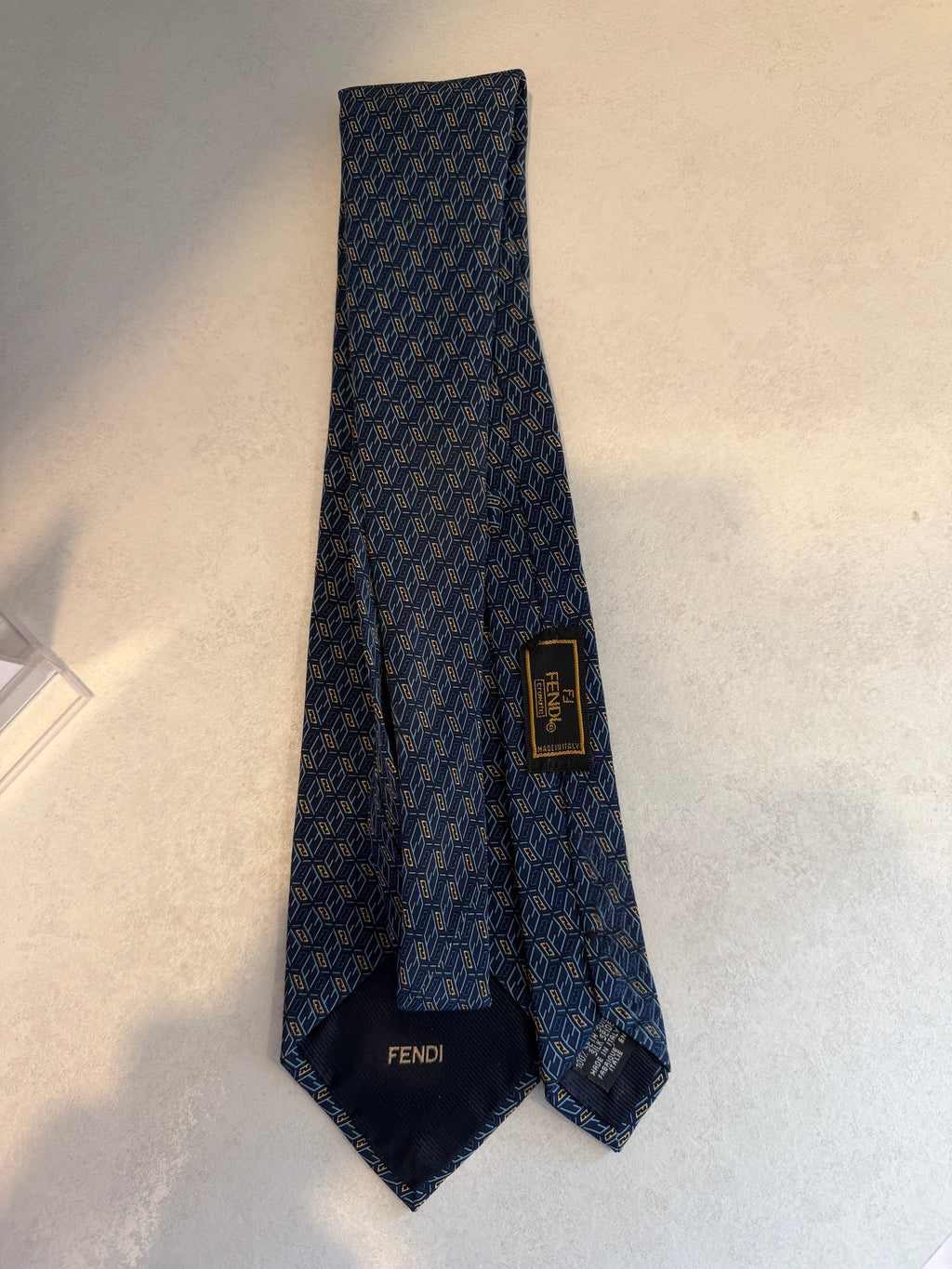 Fendi Blue Tie with Box