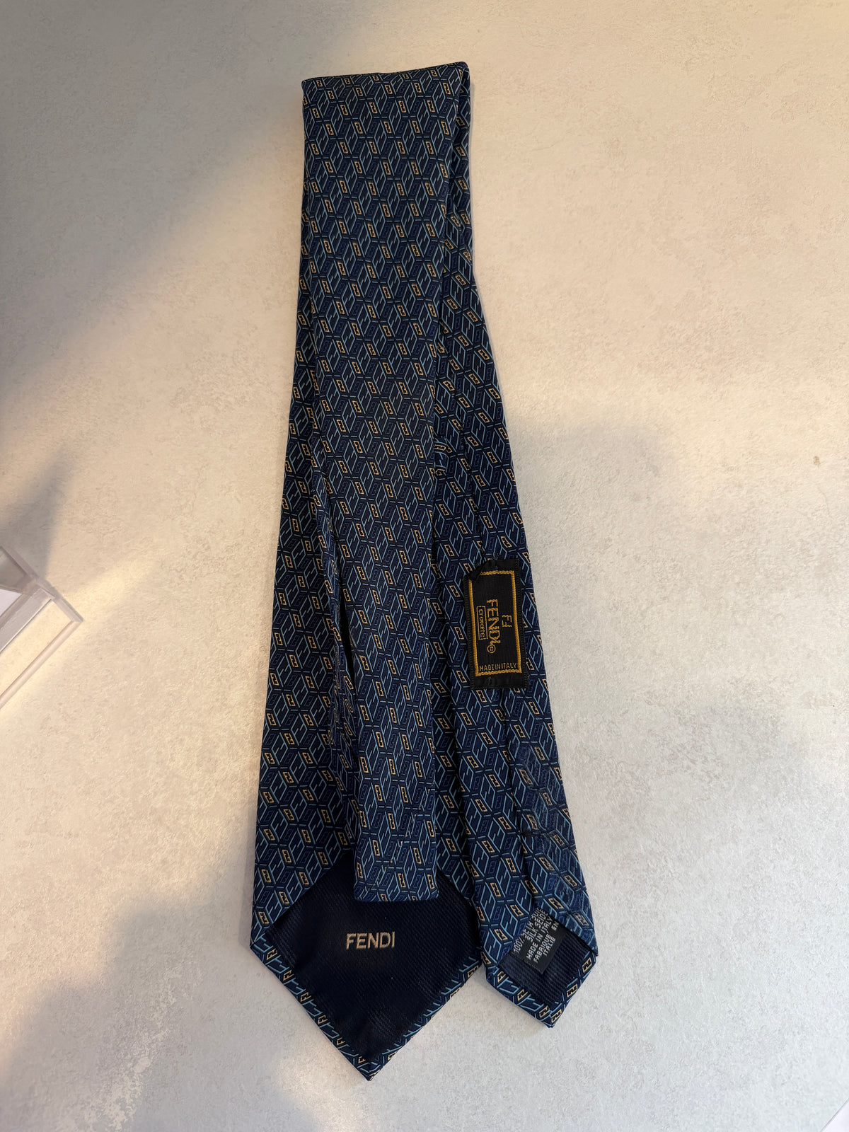 Fendi Blue Tie with Box