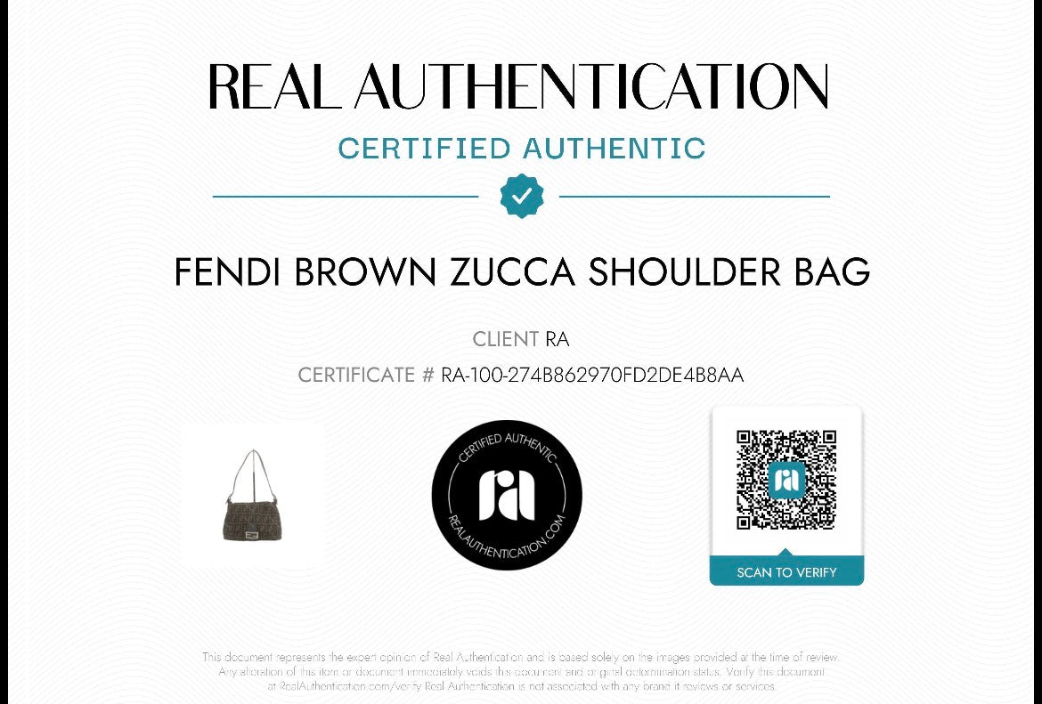 Fendi Brown Zucca Mama Baugette