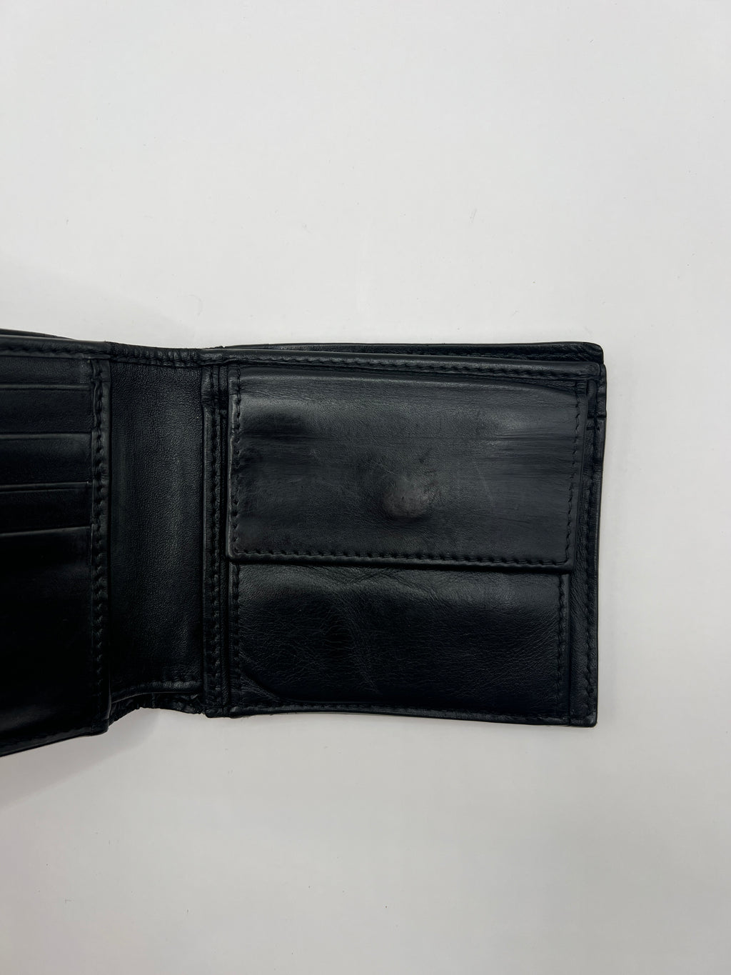 Bottega Veneta Black Intrecciato Bifold Wallet